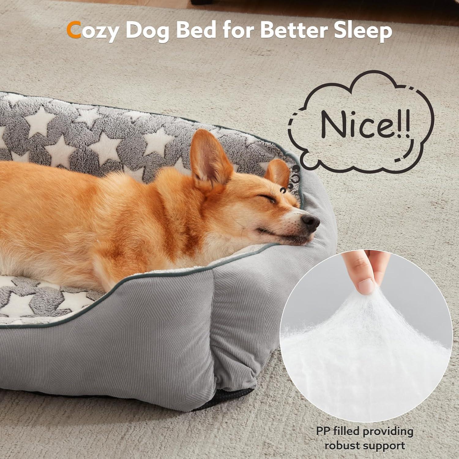 MIXJOY Dog Bed Washable, Super Soft Cosy Dog | PetNestUK