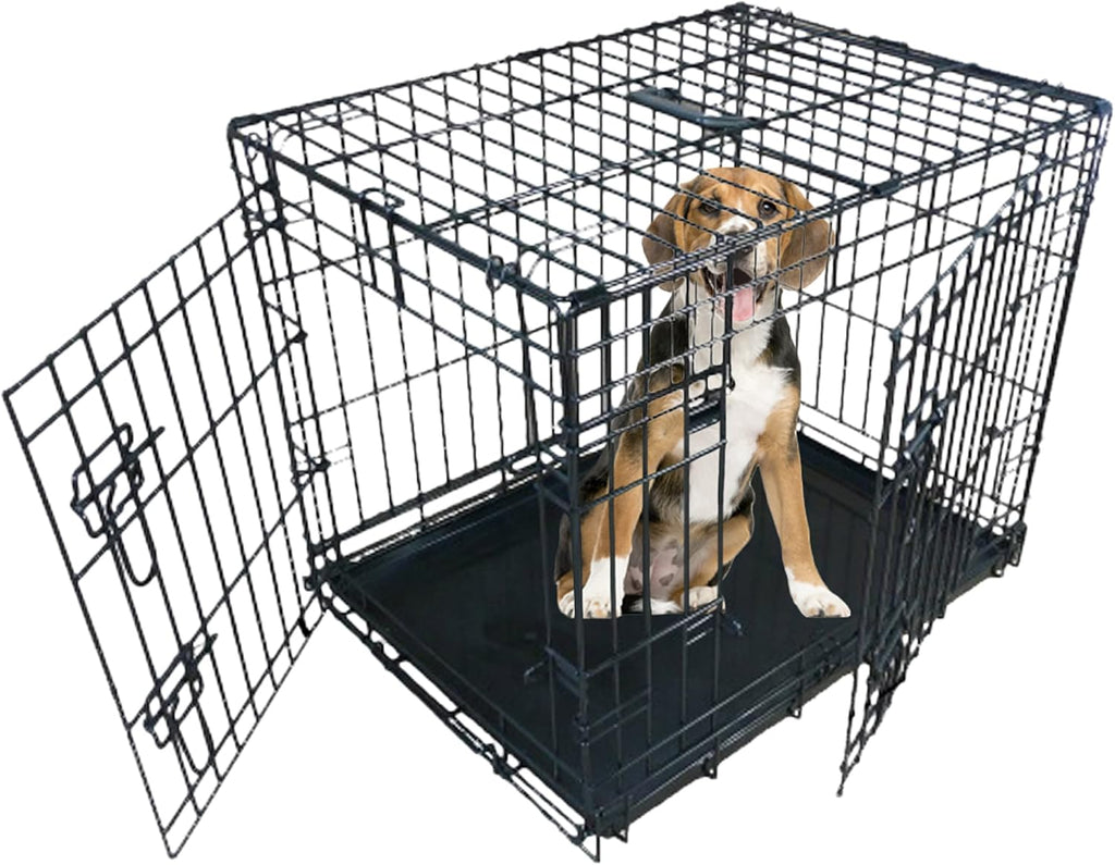 Ellie-Bo Standard Folding 2-Door Dog Cage/Crate | PetNestUK