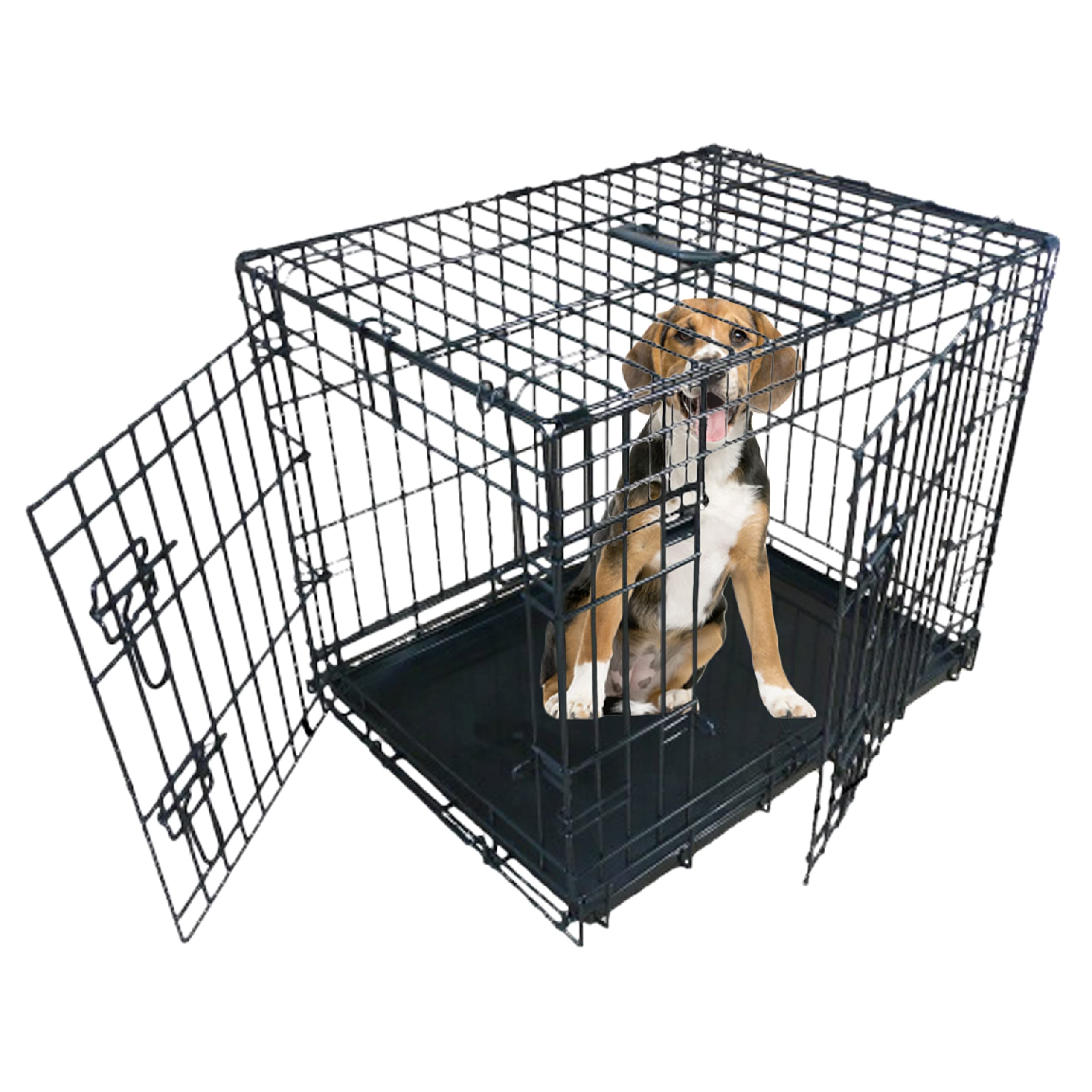 Ellie-Bo Standard Folding 2-Door Dog Cage/Crate | PetNestUK