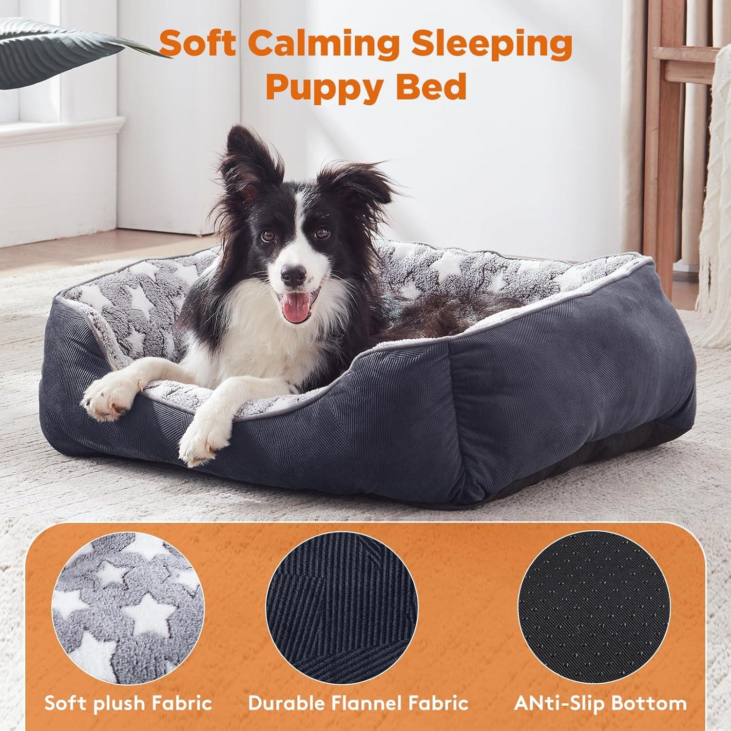 MIXJOY Dog Bed Washable, Super Soft Cosy Dog | PetNestUK