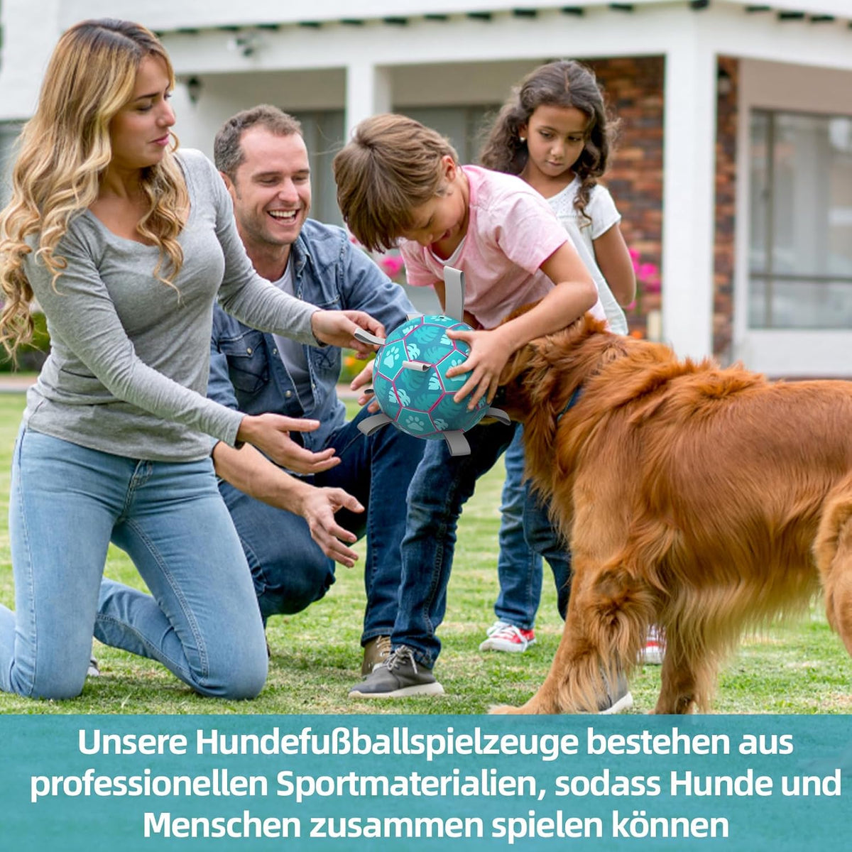 HETOO Dog Football with Grab Tabs
