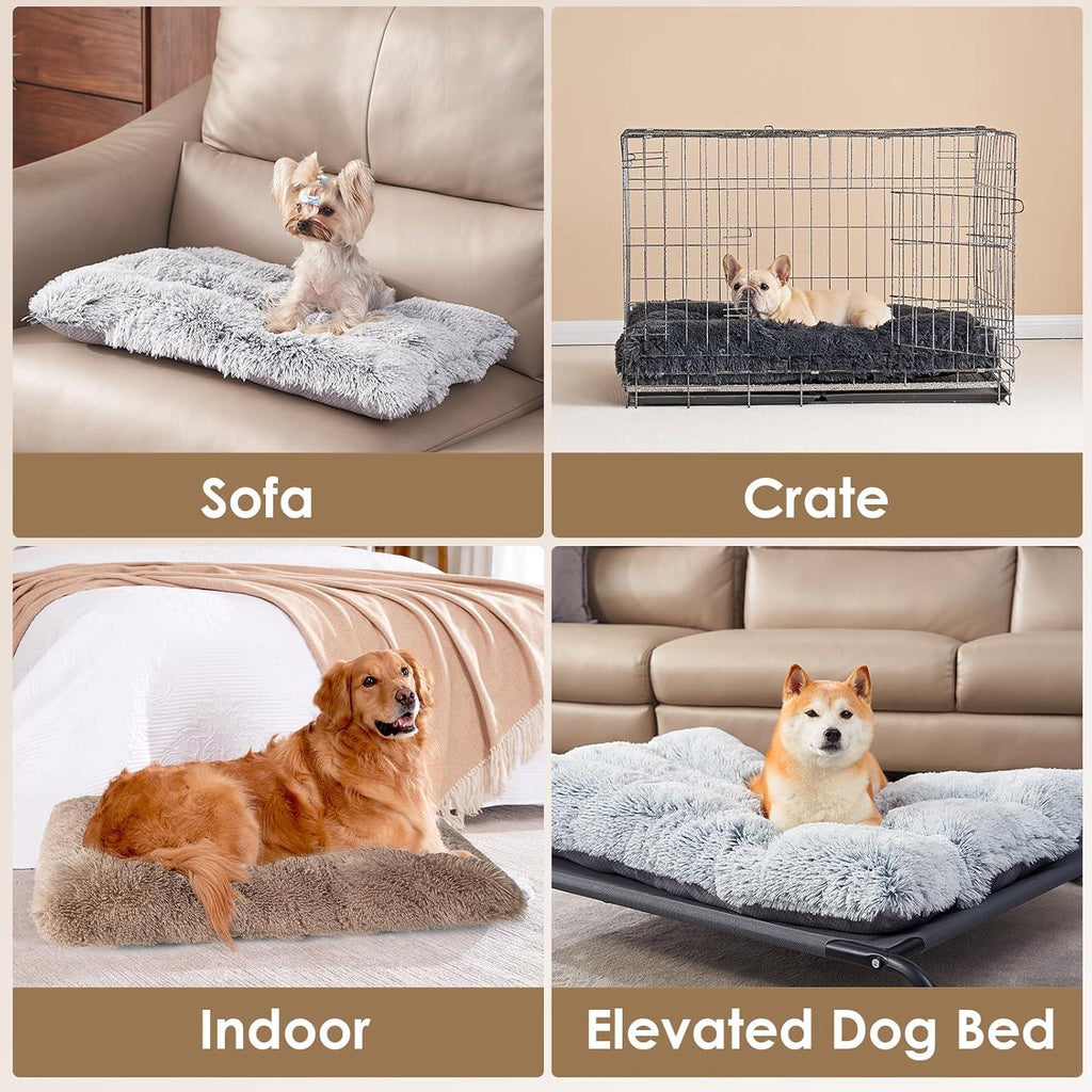 EHEYCIGA Calming Dog Bed Medium, Fluffy Anti | PetNestUK