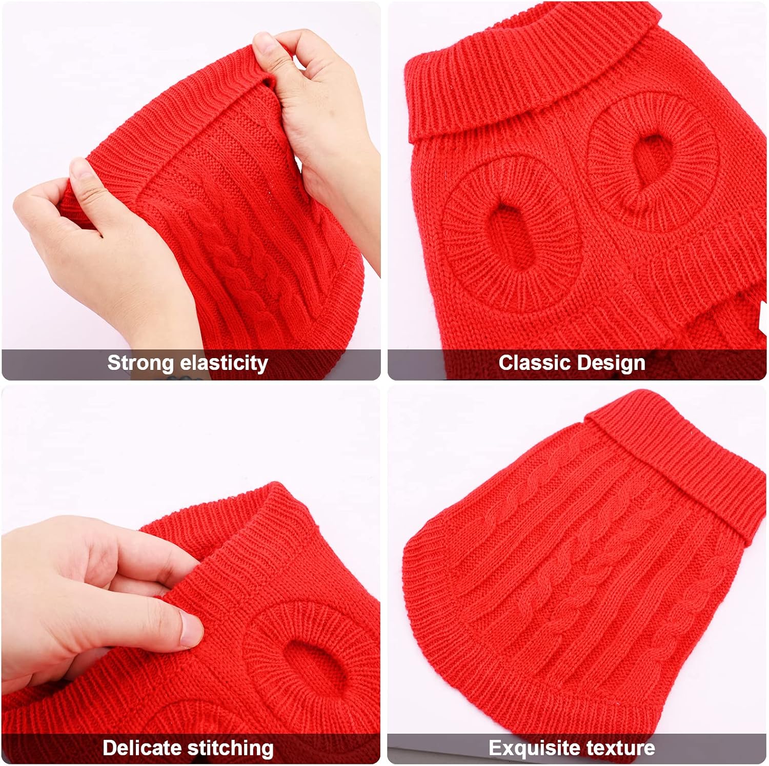 Small Dog Jumper, Warm Puppy Sweater for Small | PetNestUK