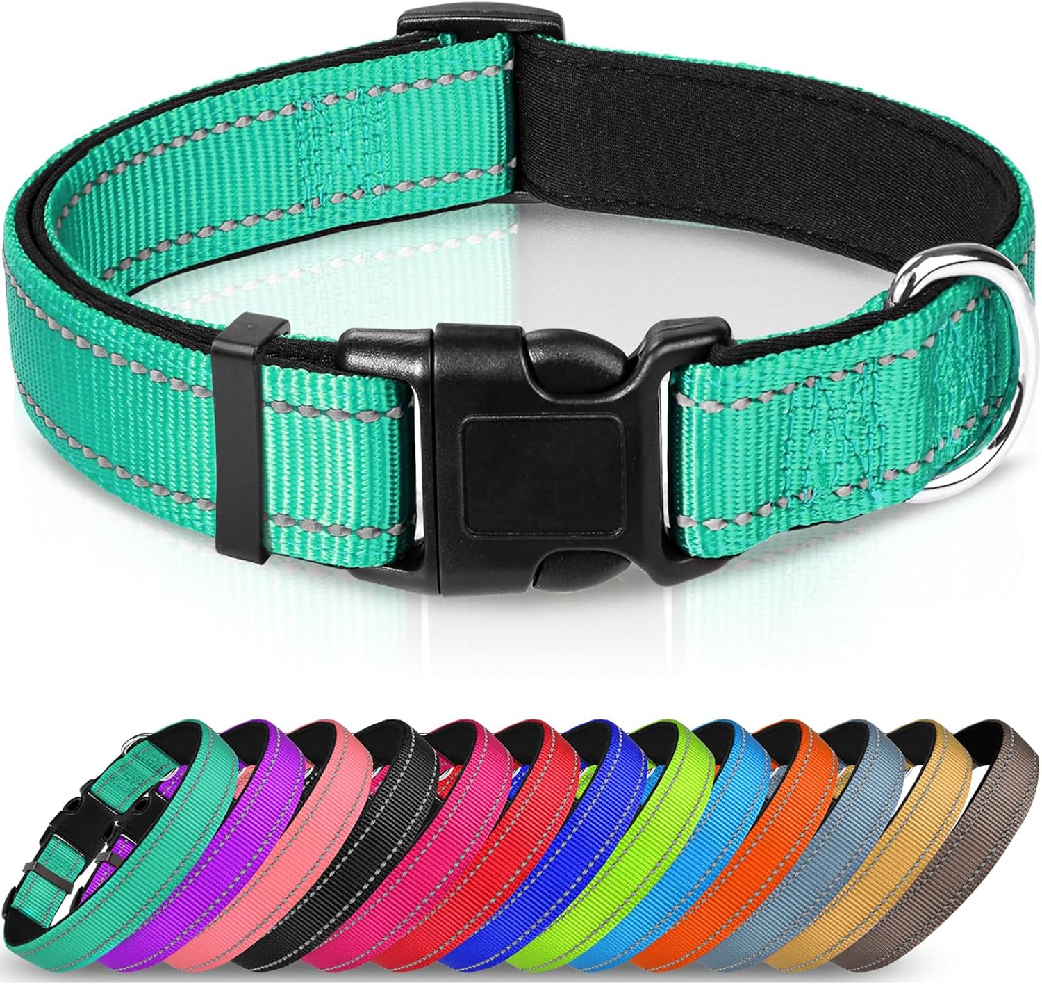 Joytale Reflective Dog Collar, Soft Neoprene | PetNestUK