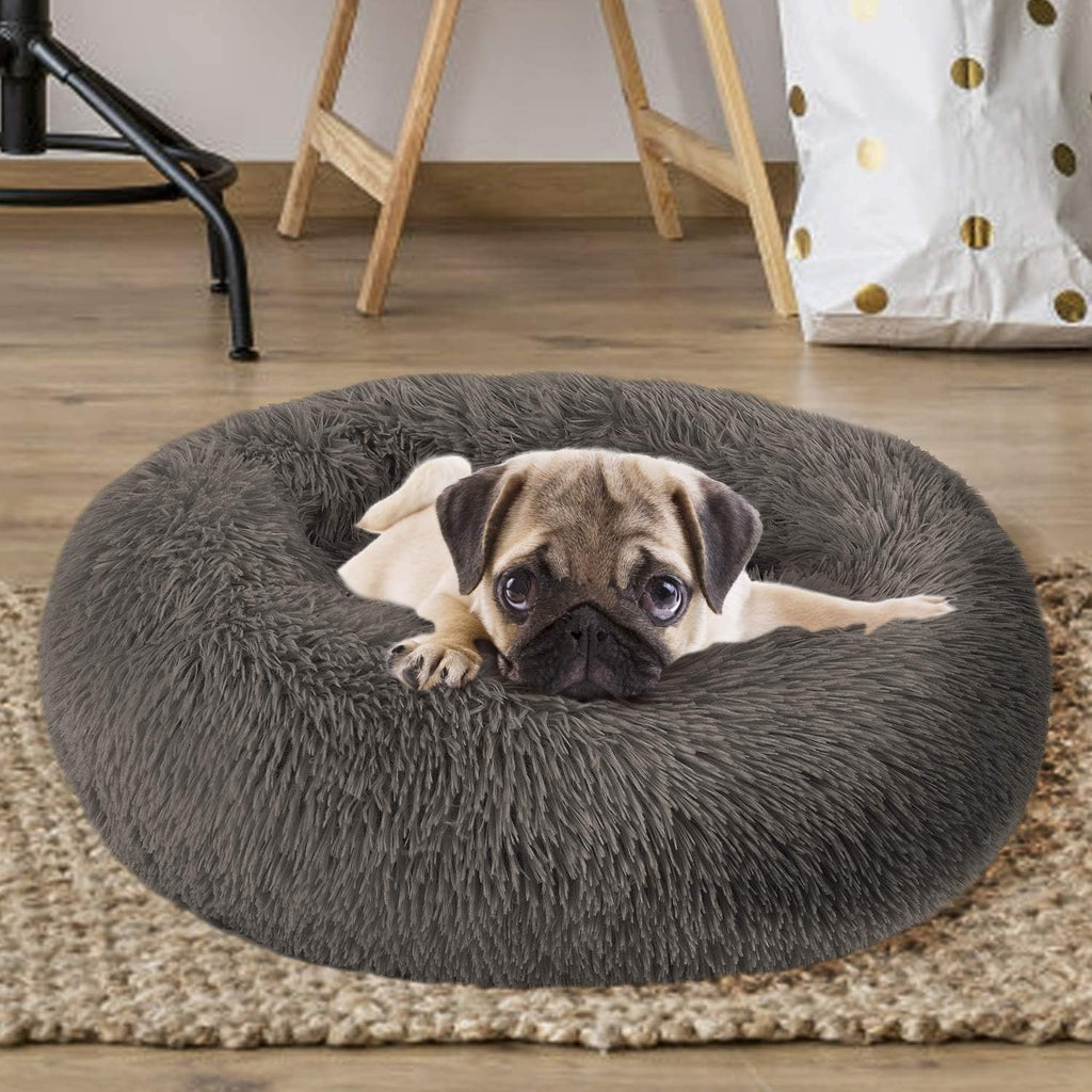 MFOX Faux-Fur Donut Pet Bed