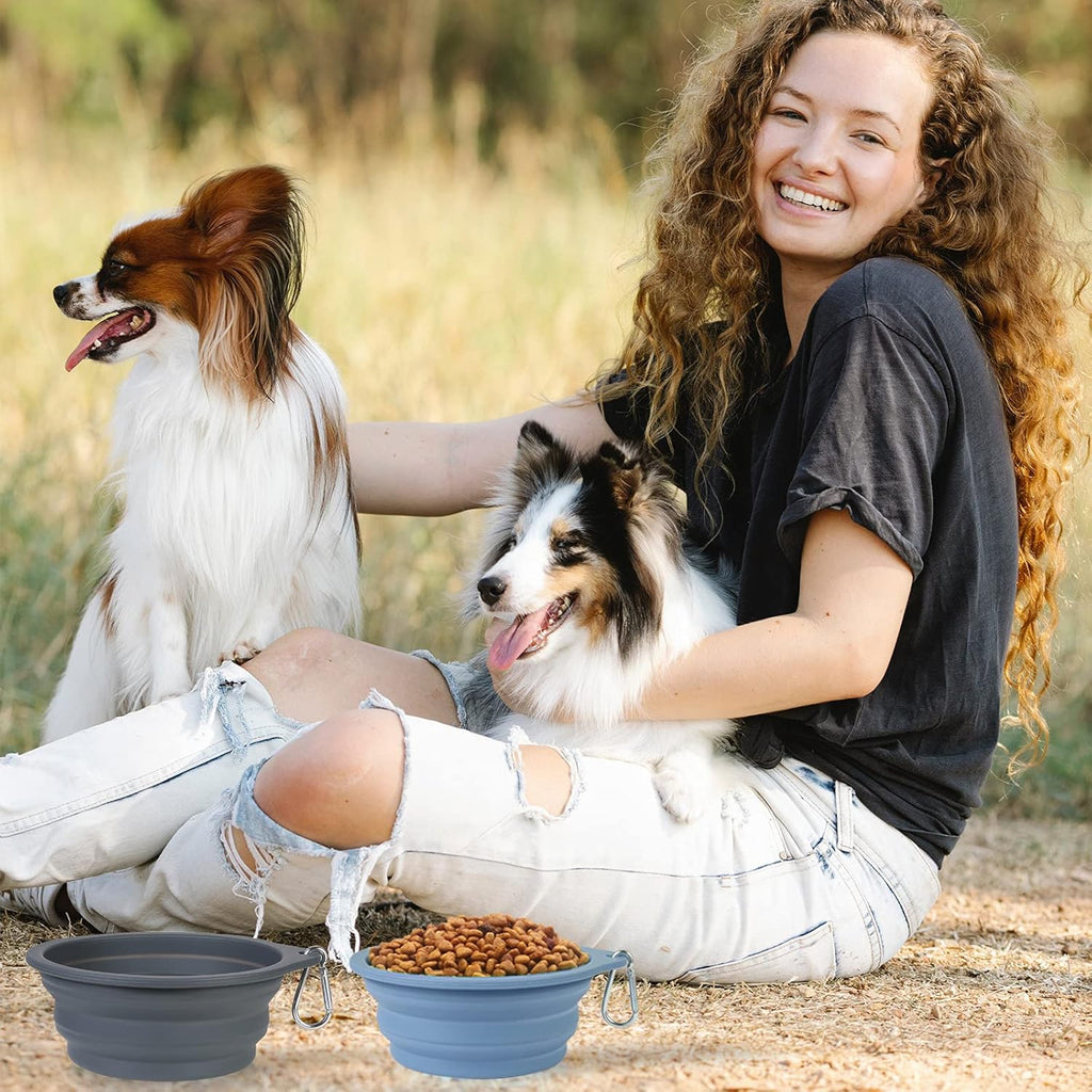 SLSON 2 Pack Dog Collapsible Bowl Large Portable | PetNestUK