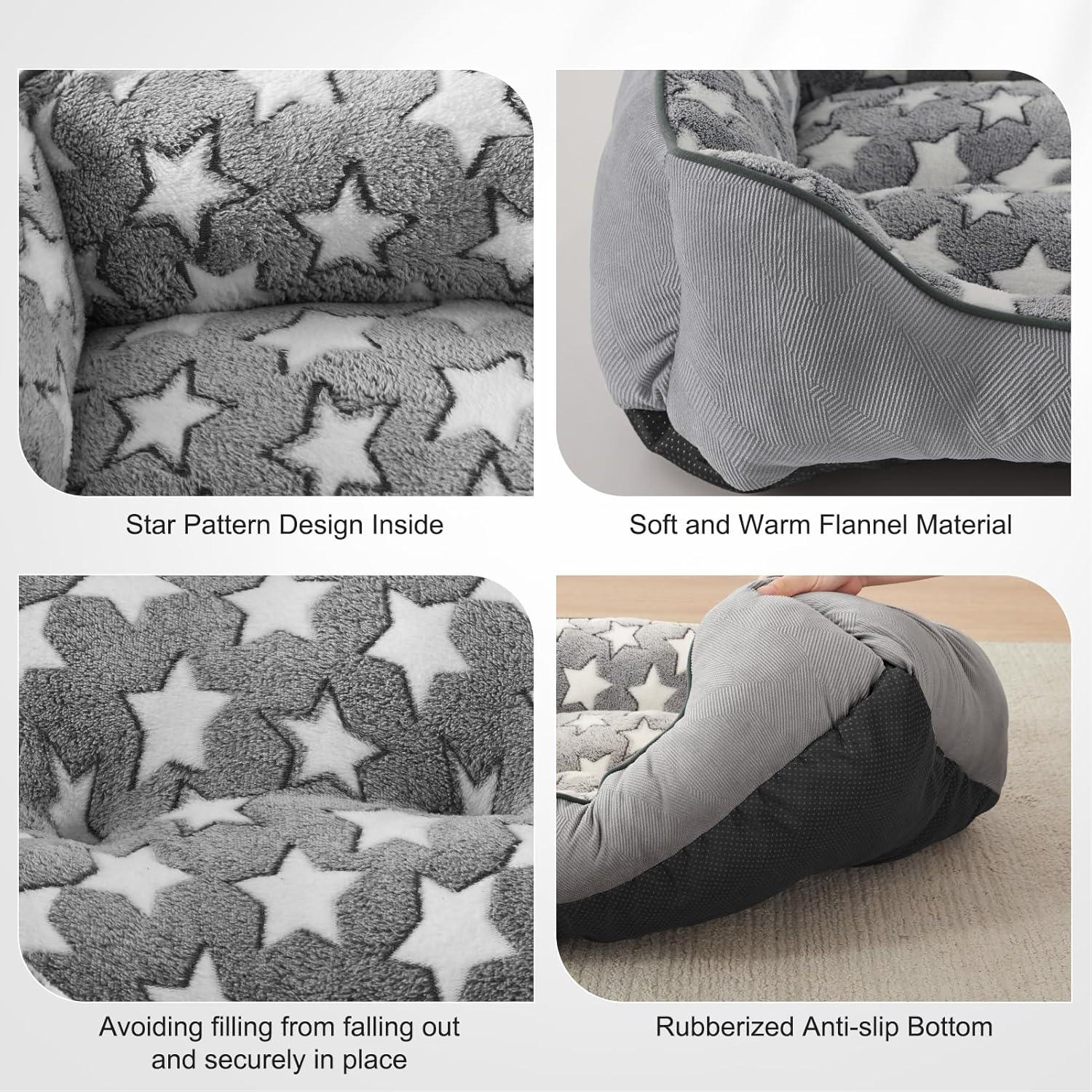 MIXJOY Dog Bed Washable, Super Soft Cosy Dog | PetNestUK