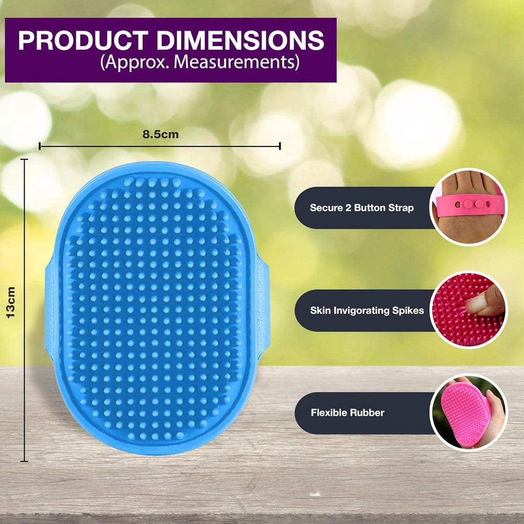 Dog Grooming Rubber Pet Mitt, Flexible Mitt that | PetNestUK