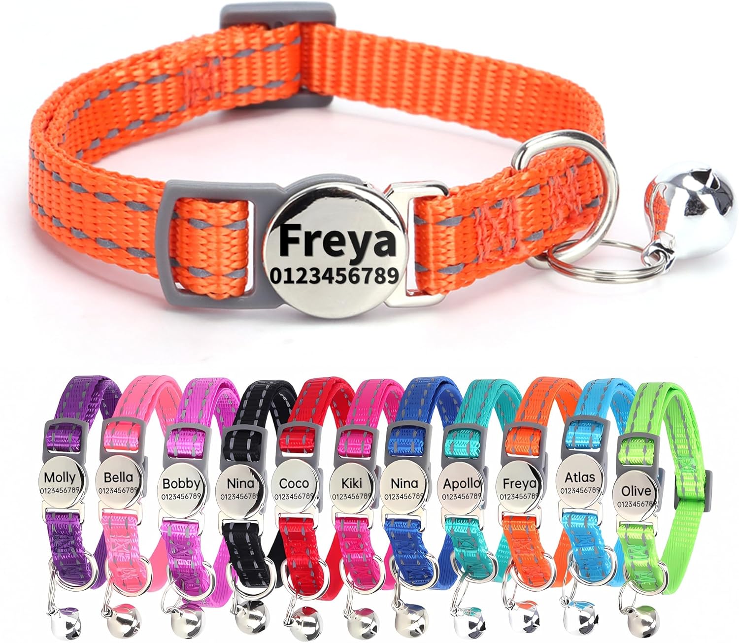 SEOUGEE Cat Collar Quick Release with | PetNestUK