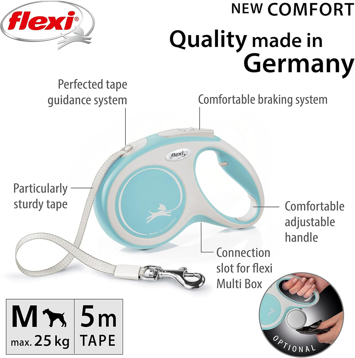 flexi New Classic Retractable Tape Dog Lead