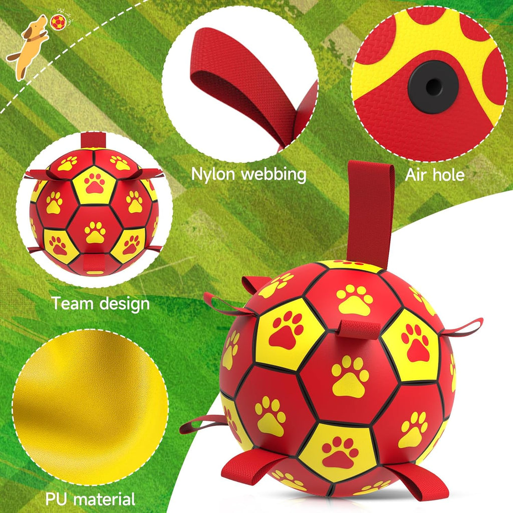 HETOO Interactive Dog Football Toys with Grab | PetNestUK