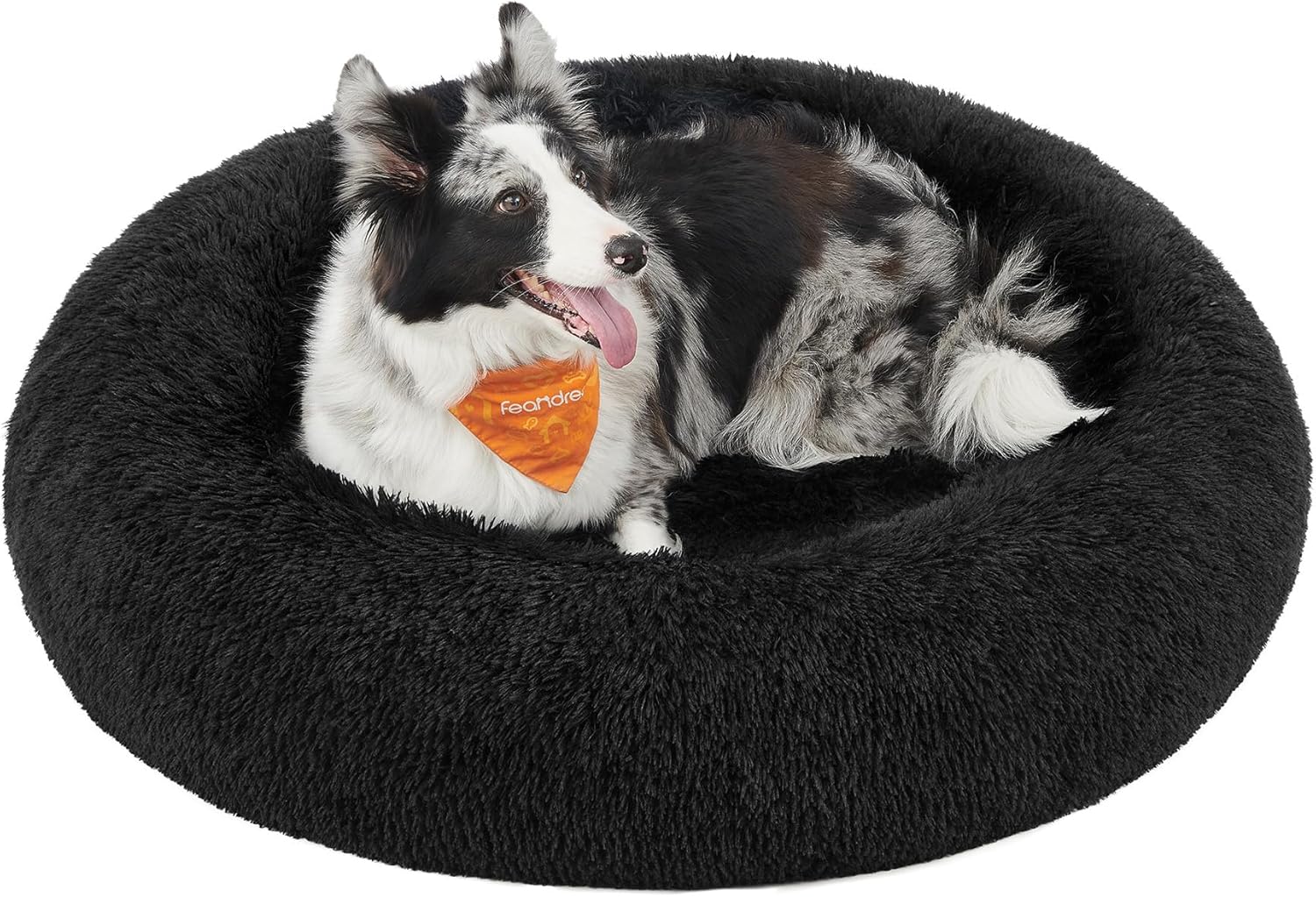 Feandrea Dog Bed, Donut Cat Bed, Fluffy Calming | PetNestUK