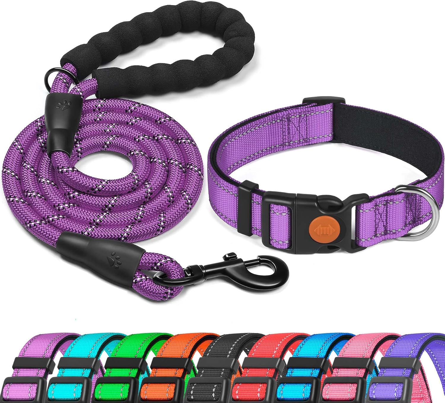 haapaw Reflective Dog Collar Padded with Soft | PetNestUK