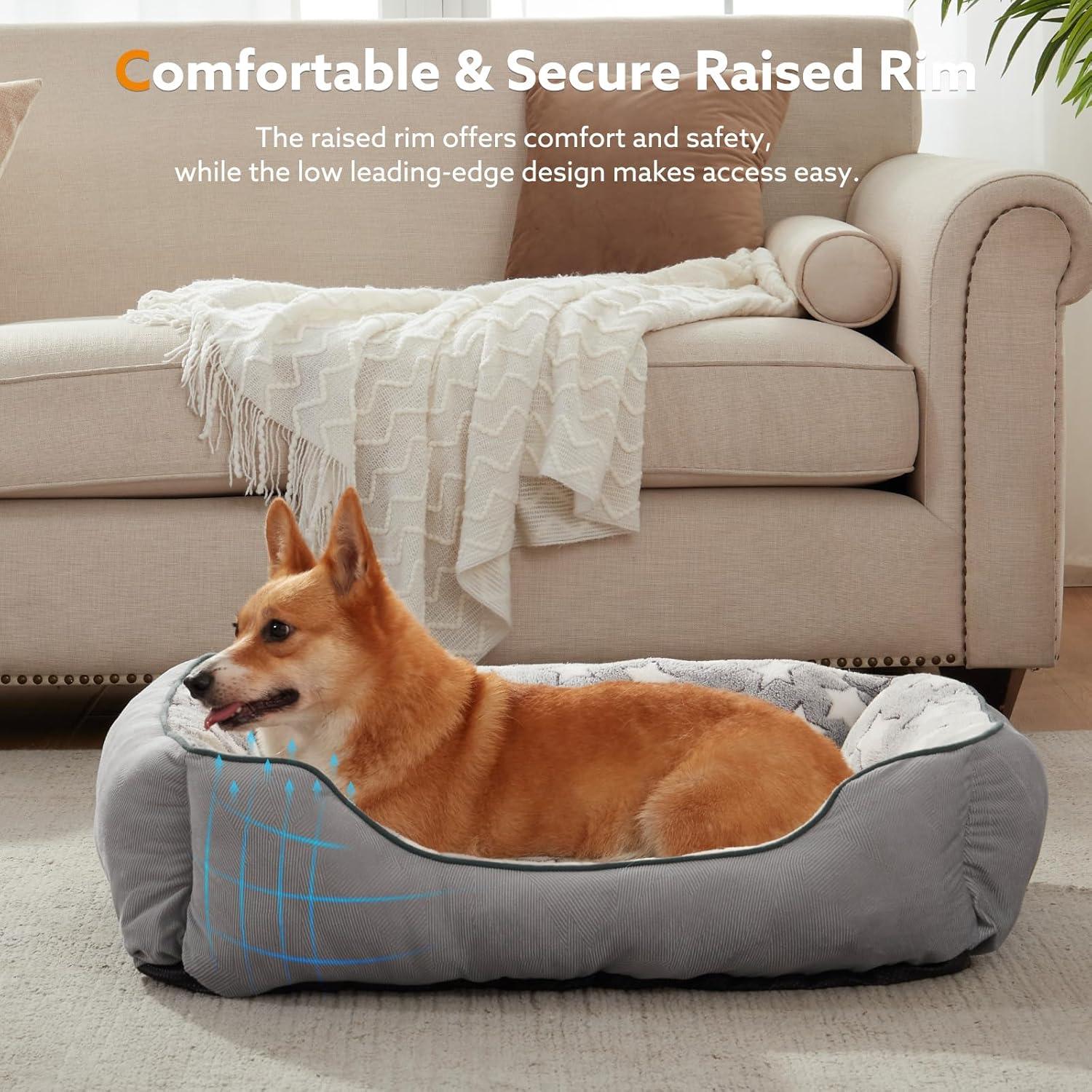 MIXJOY Dog Bed Washable, Super Soft Cosy Dog | PetNestUK