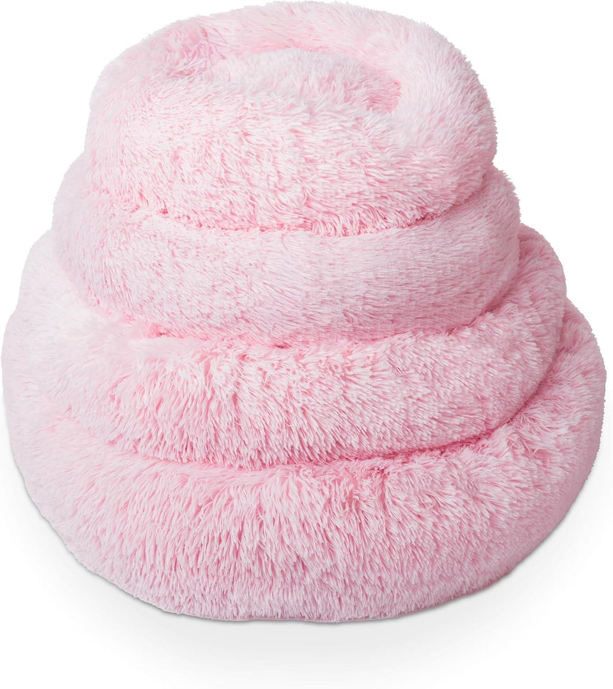 Woof & Whiskers Faux-Fur Donut Pet Bed