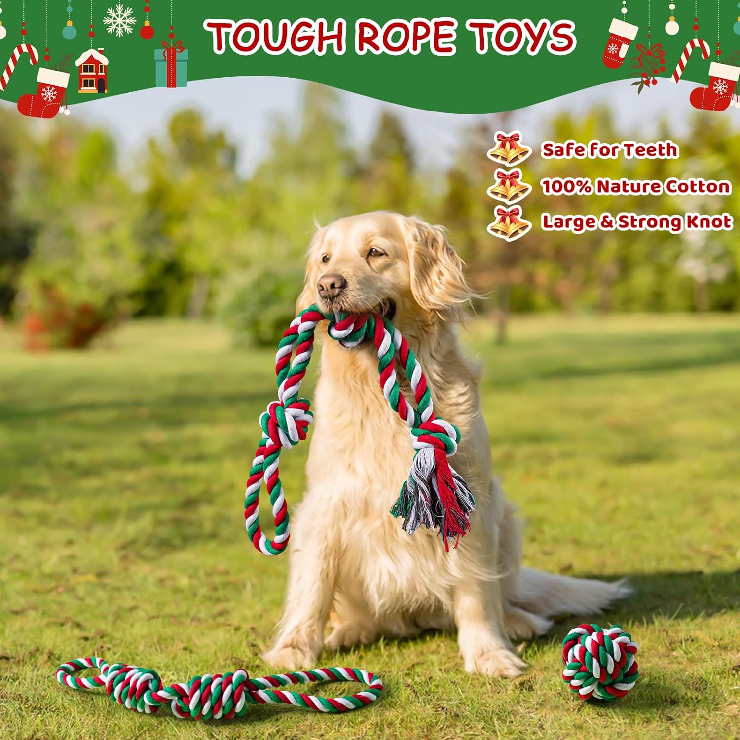 Aitmexcn Dog Rope Toys for Large Medium Dog | PetNestUK