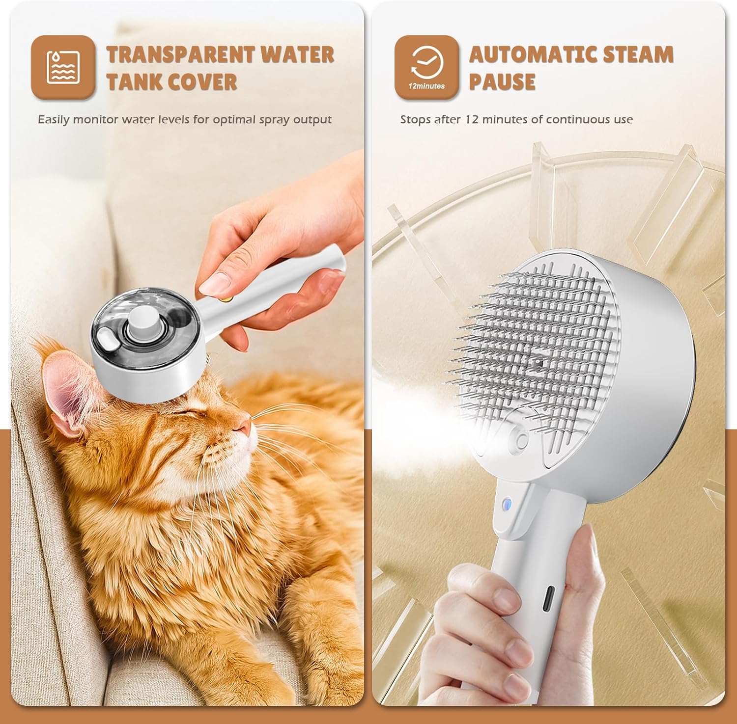 Spritz Defur Comb For Cats 2024 Cat Steam Brush | PetNestUK