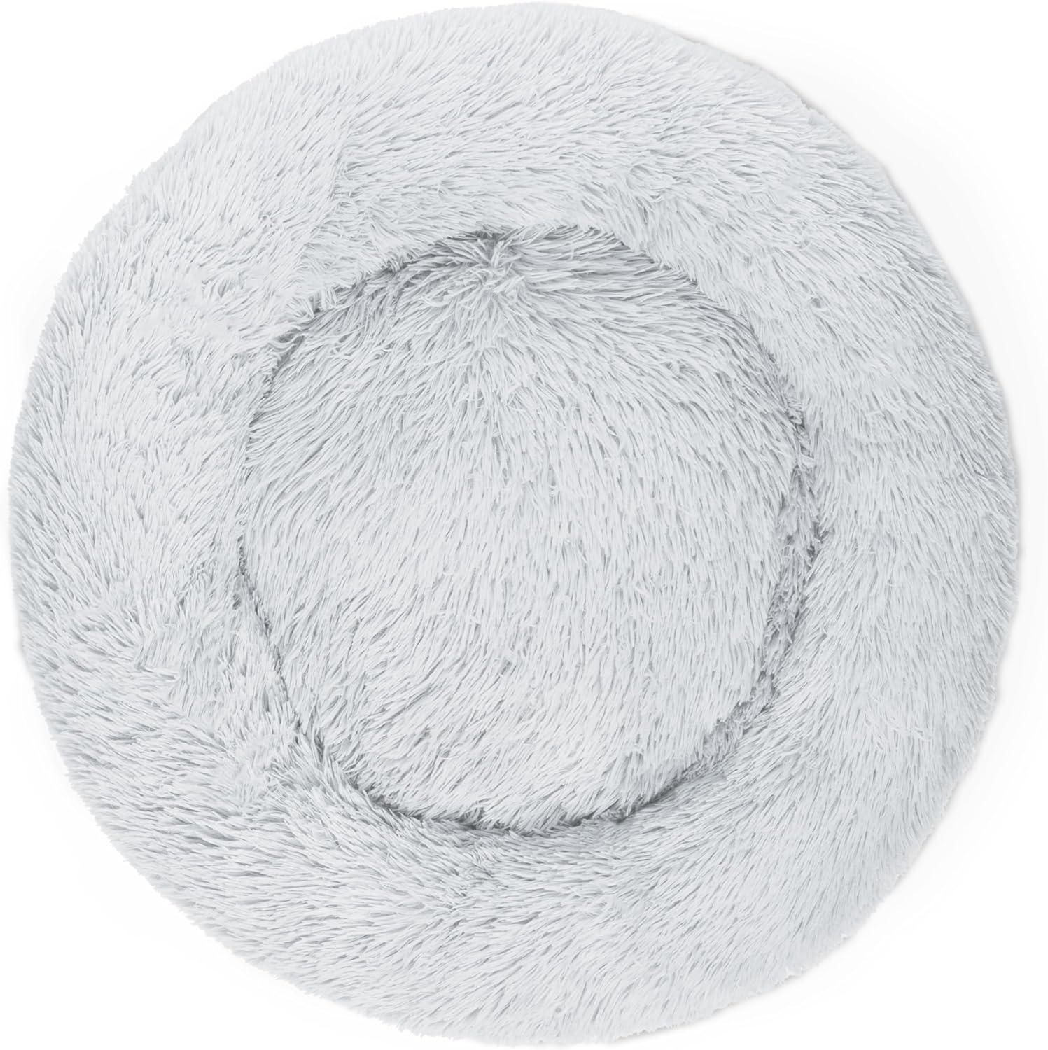 Woof & Whiskers Donut Beds For Dogs Grey Dog Bed | PetNestUK