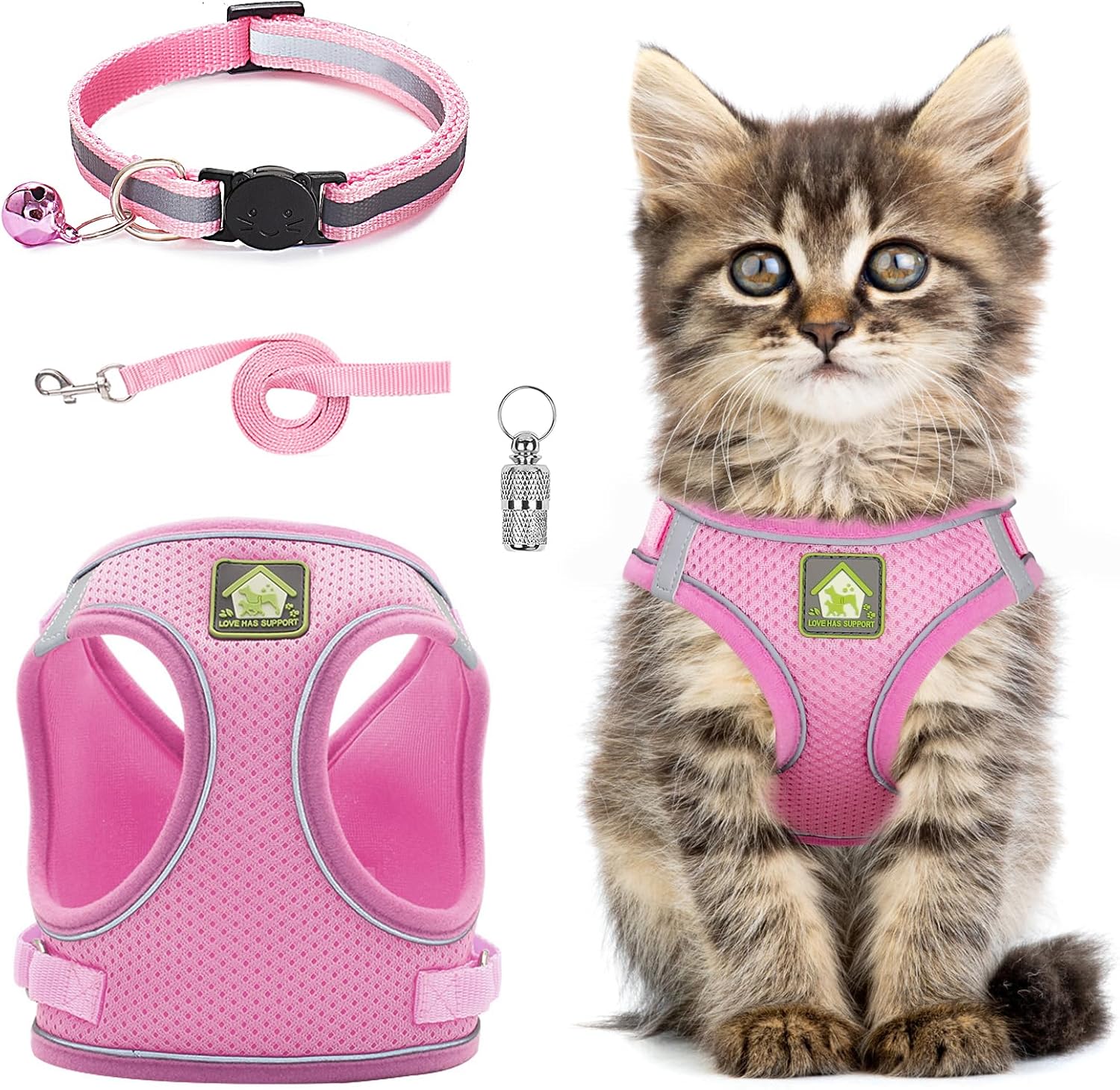 Cat Harness and Lead Set,Adjustable Reflective | PetNestUK