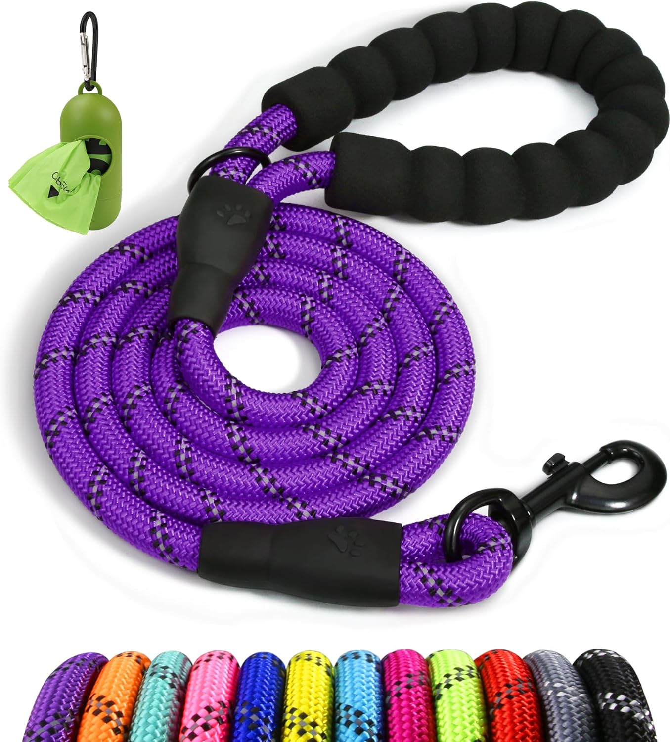 Taglory Rope Dog Lead with Soft Padded Handle, | PetNestUK
