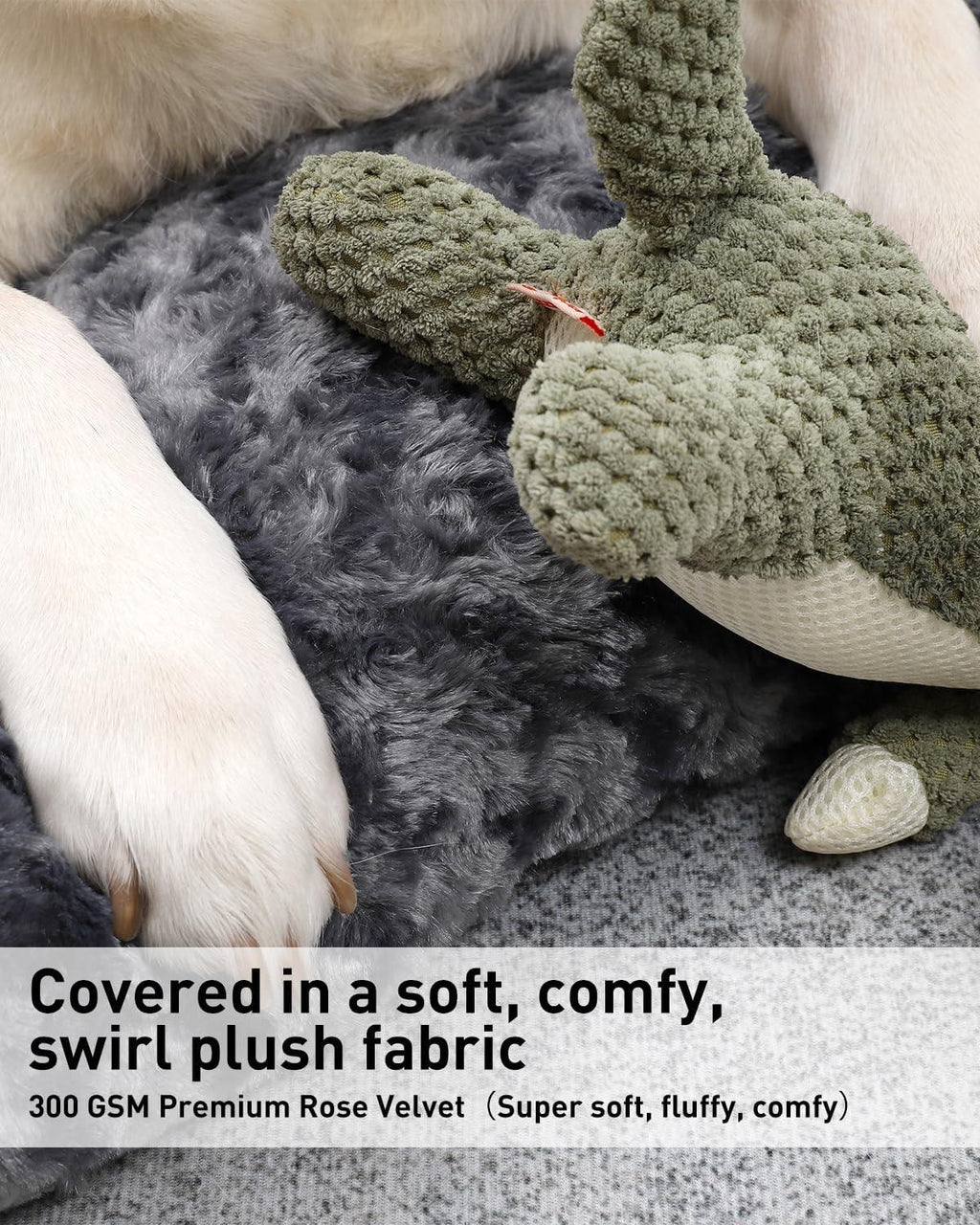 KSIIA Large Dog Bed Washable, Calming Dog Bed, | PetNestUK