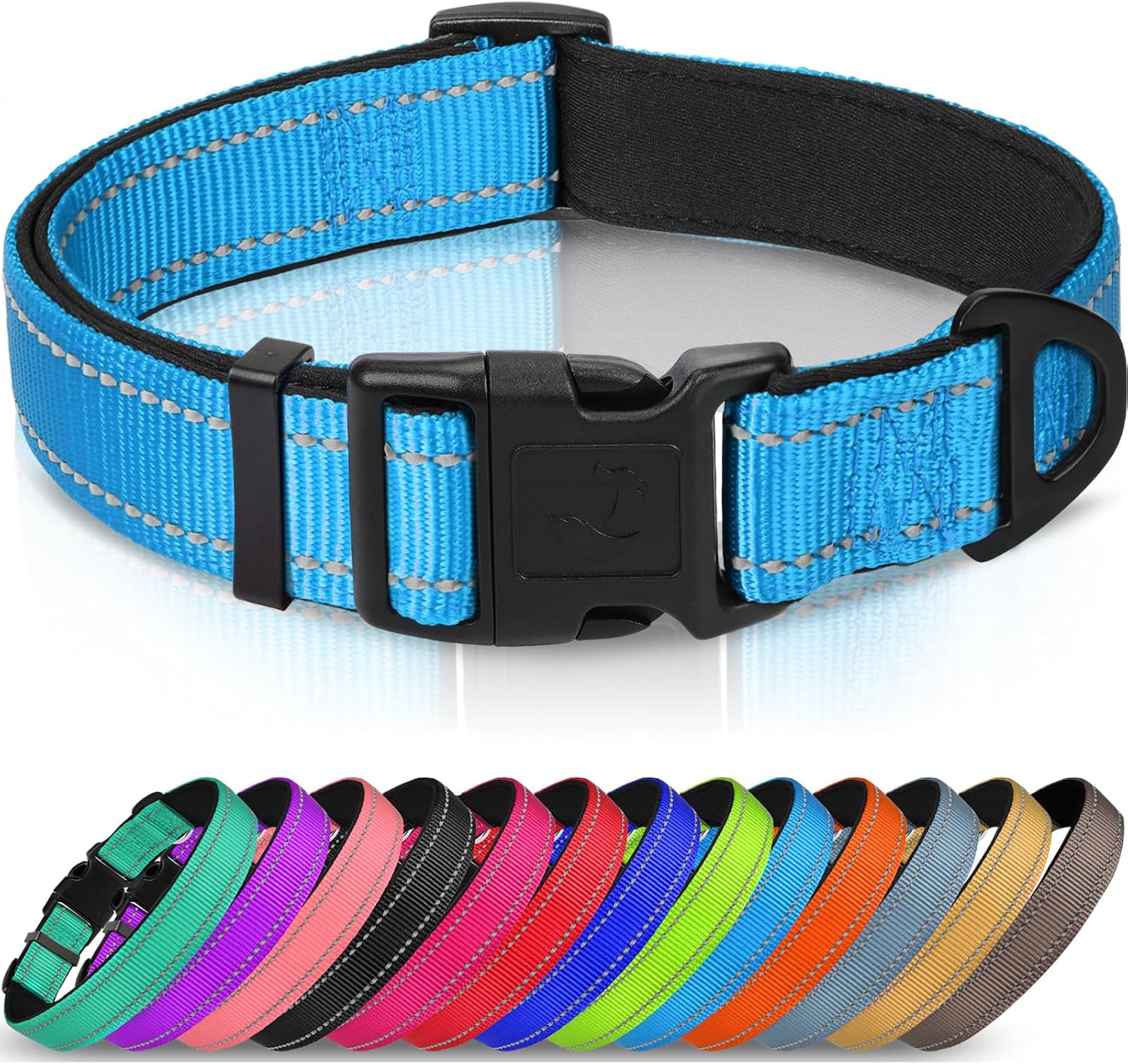 Joytale Reflective Dog Collar, Soft Neoprene | PetNestUK
