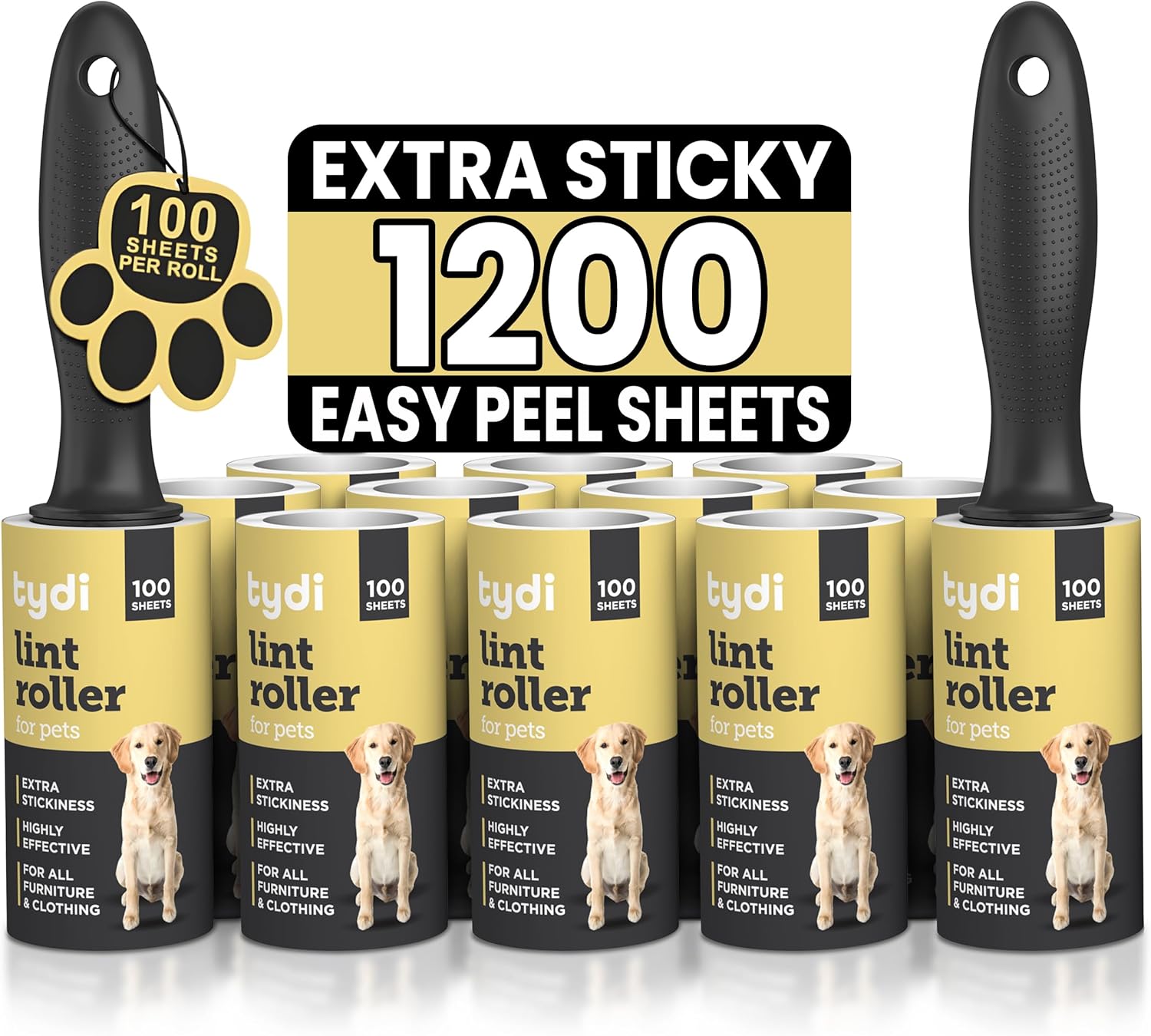 Tydi Pet Lint Roller Value Pack | PetNestUK