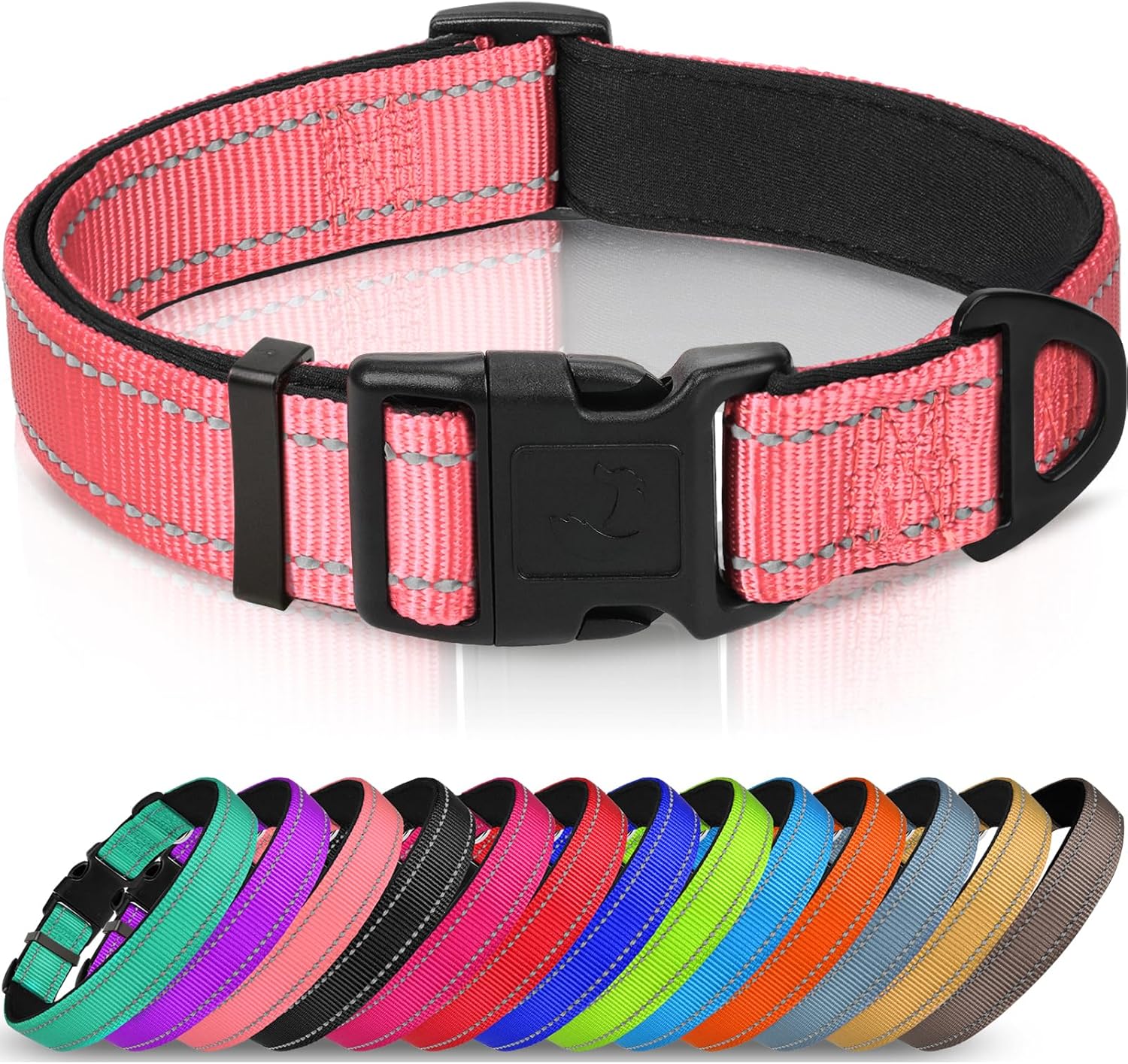 Joytale Reflective Dog Collar, Soft Neoprene | PetNestUK