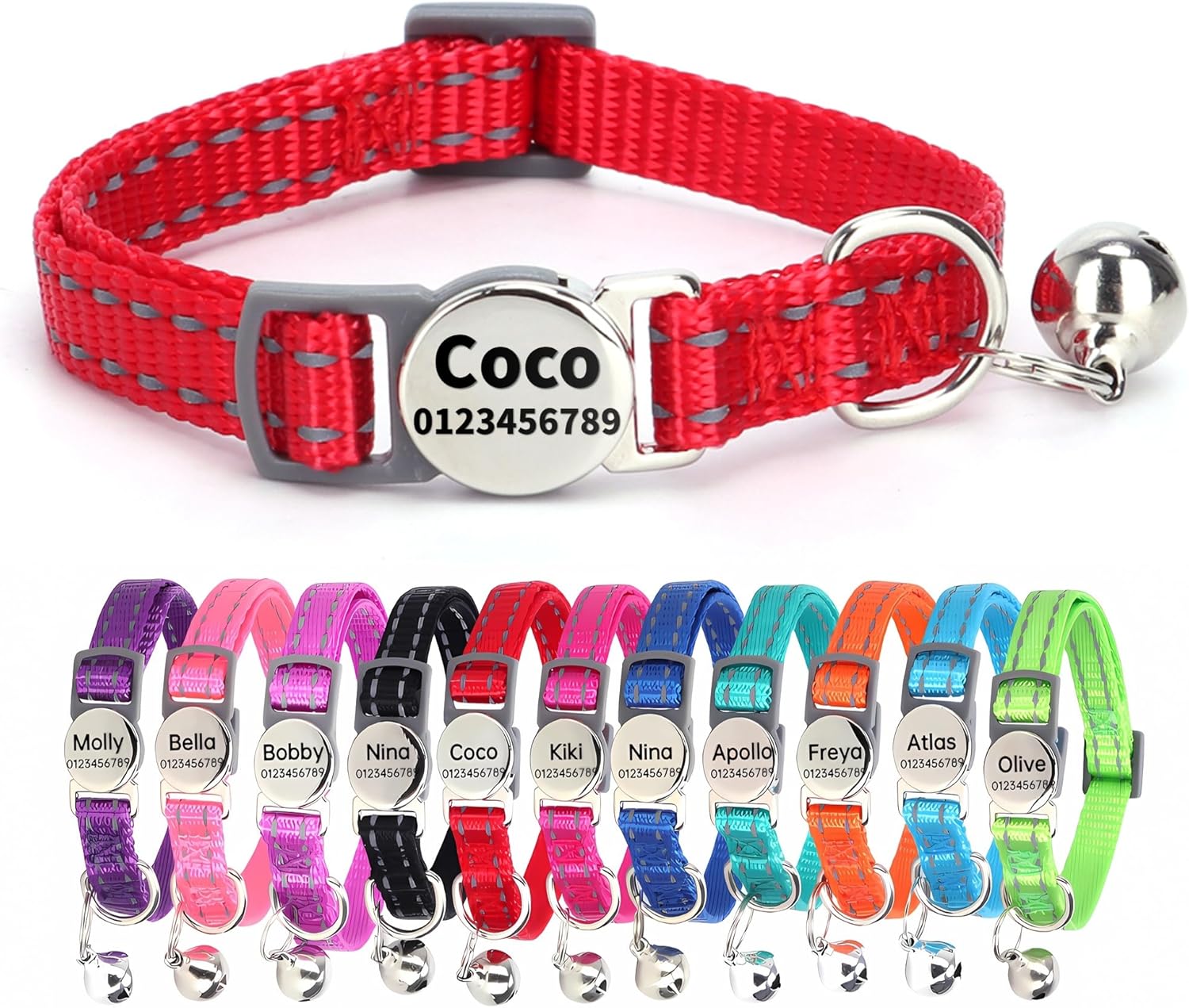 SEOUGEE Cat Collar Quick Release with | PetNestUK