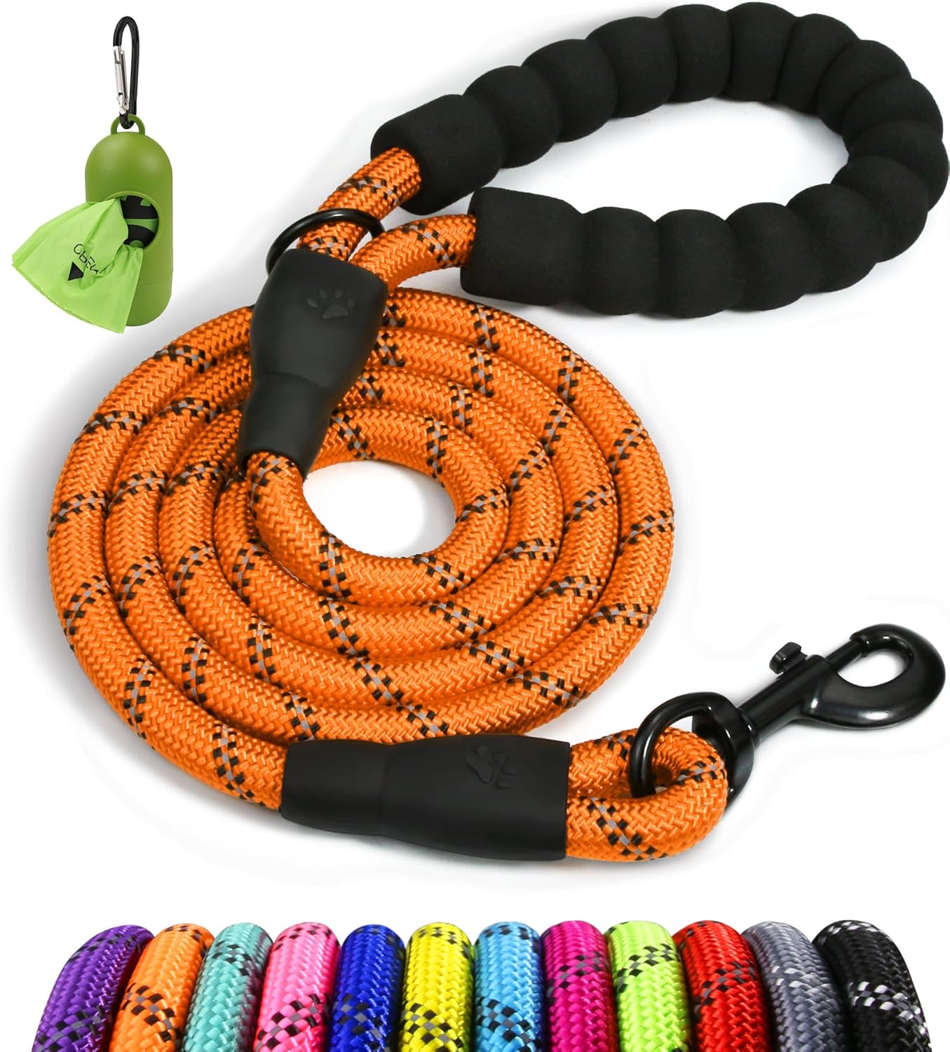 Taglory Rope Dog Lead with Soft Padded Handle, | PetNestUK