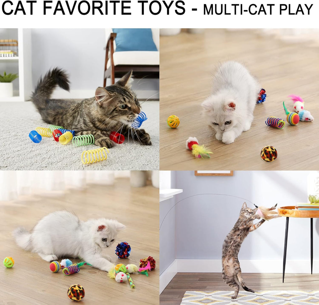 Suhaco 21 Pack Cat Toys for Indoor Cats | PetNestUK