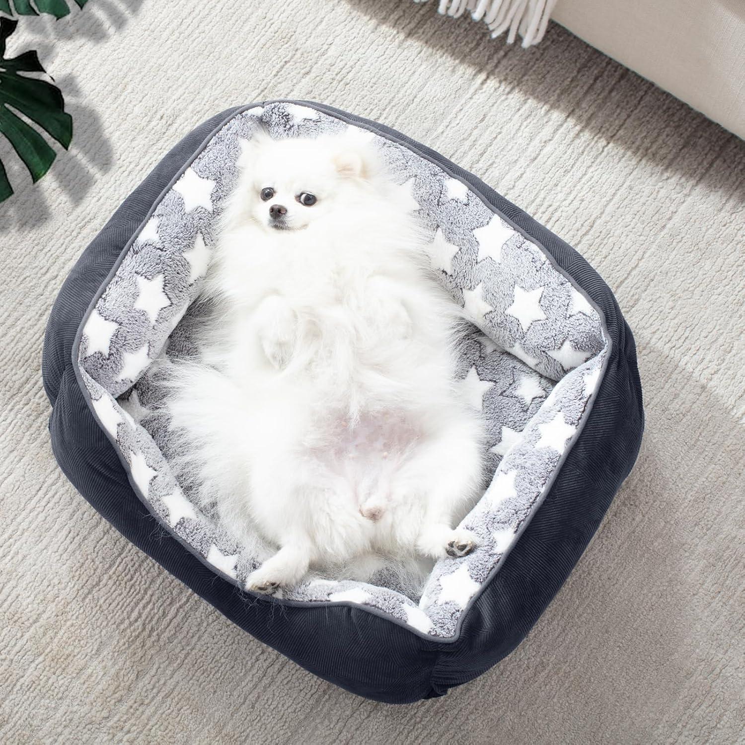 MIXJOY Dog Bed Washable, Super Soft Cosy Dog | PetNestUK