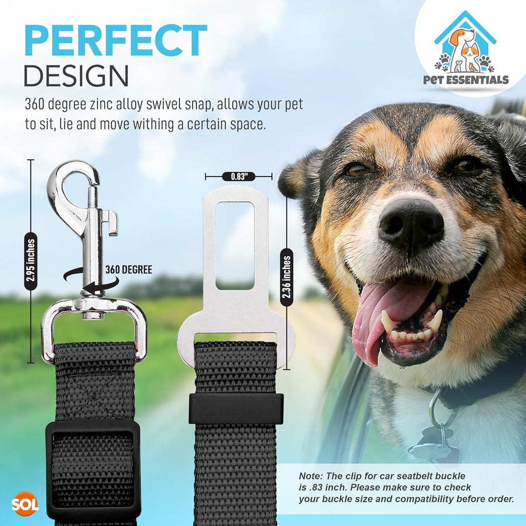 2pk Dog Car Seat Belts | PetNestUK