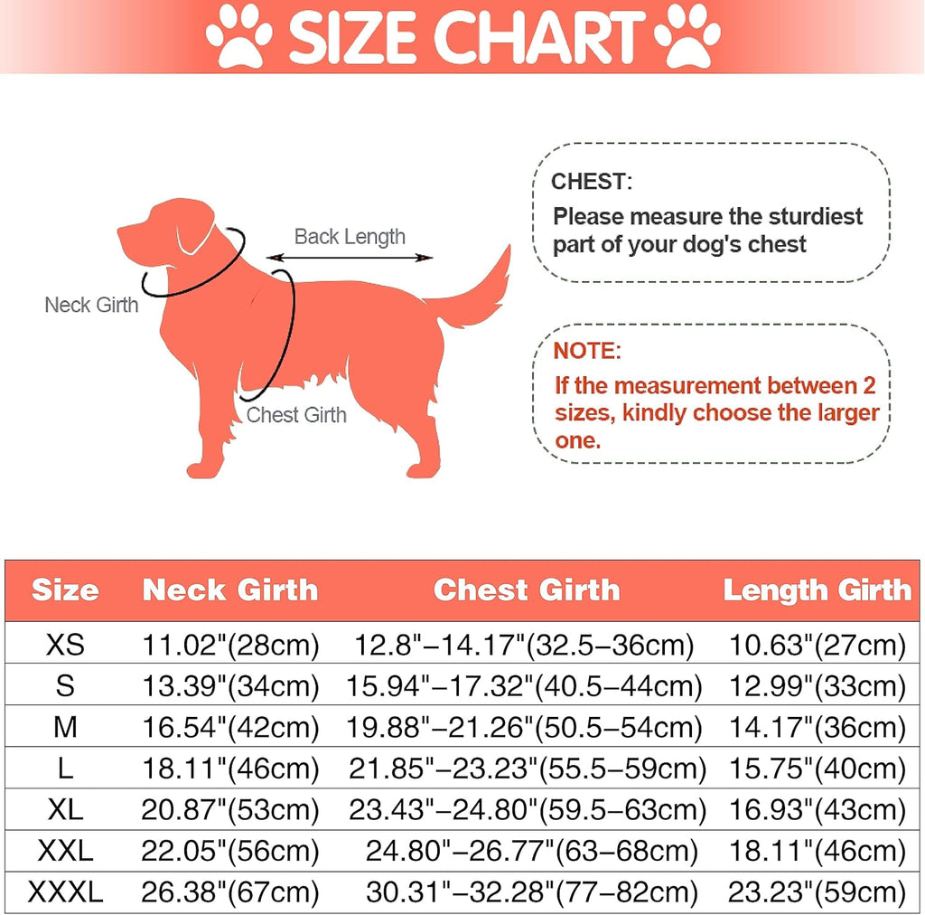 EMUST Winter Dog Coats, Fleece Dog Apparel for | PetNestUK