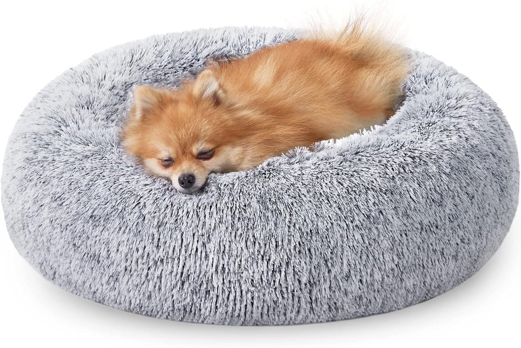 Feandrea Dog Bed, Donut Cat Bed, Fluffy Calming | PetNestUK