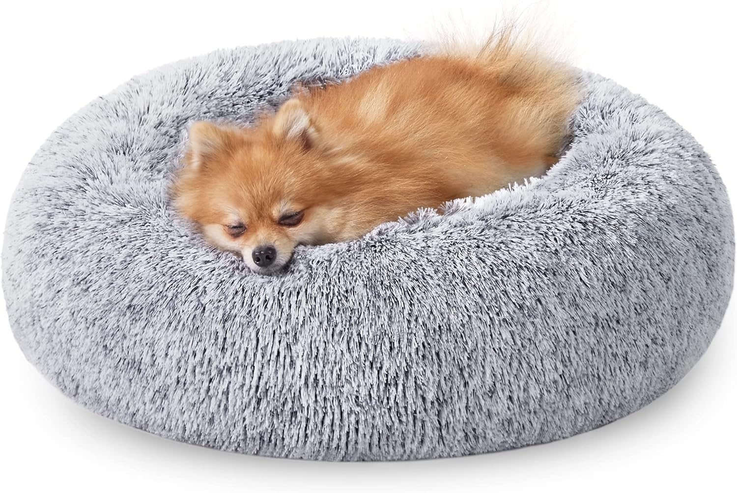 Feandrea Dog Bed, Donut Cat Bed, Fluffy Calming | PetNestUK