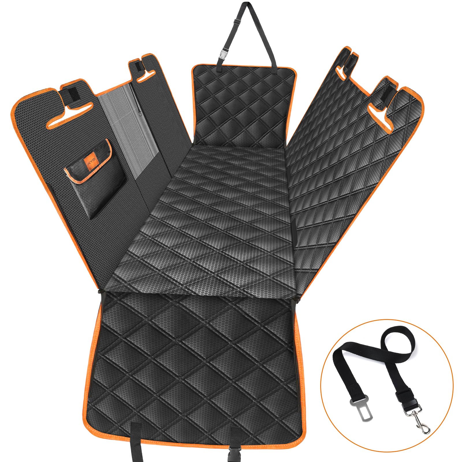 KYG Dog Car Seat Cover Dog Hammock For Car Back | PetNestUK