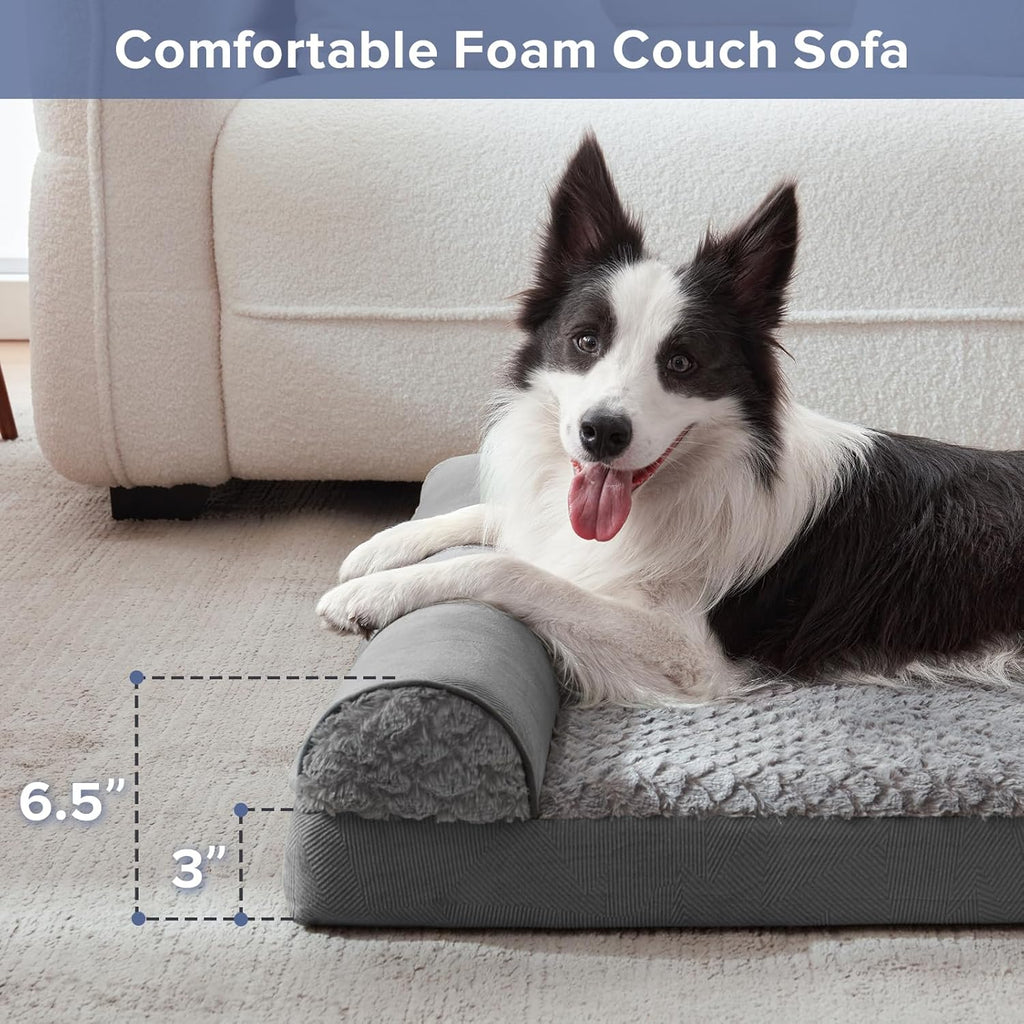 FURTIME Large Dog Bed(89 x 64cm), Orthopedic | PetNestUK