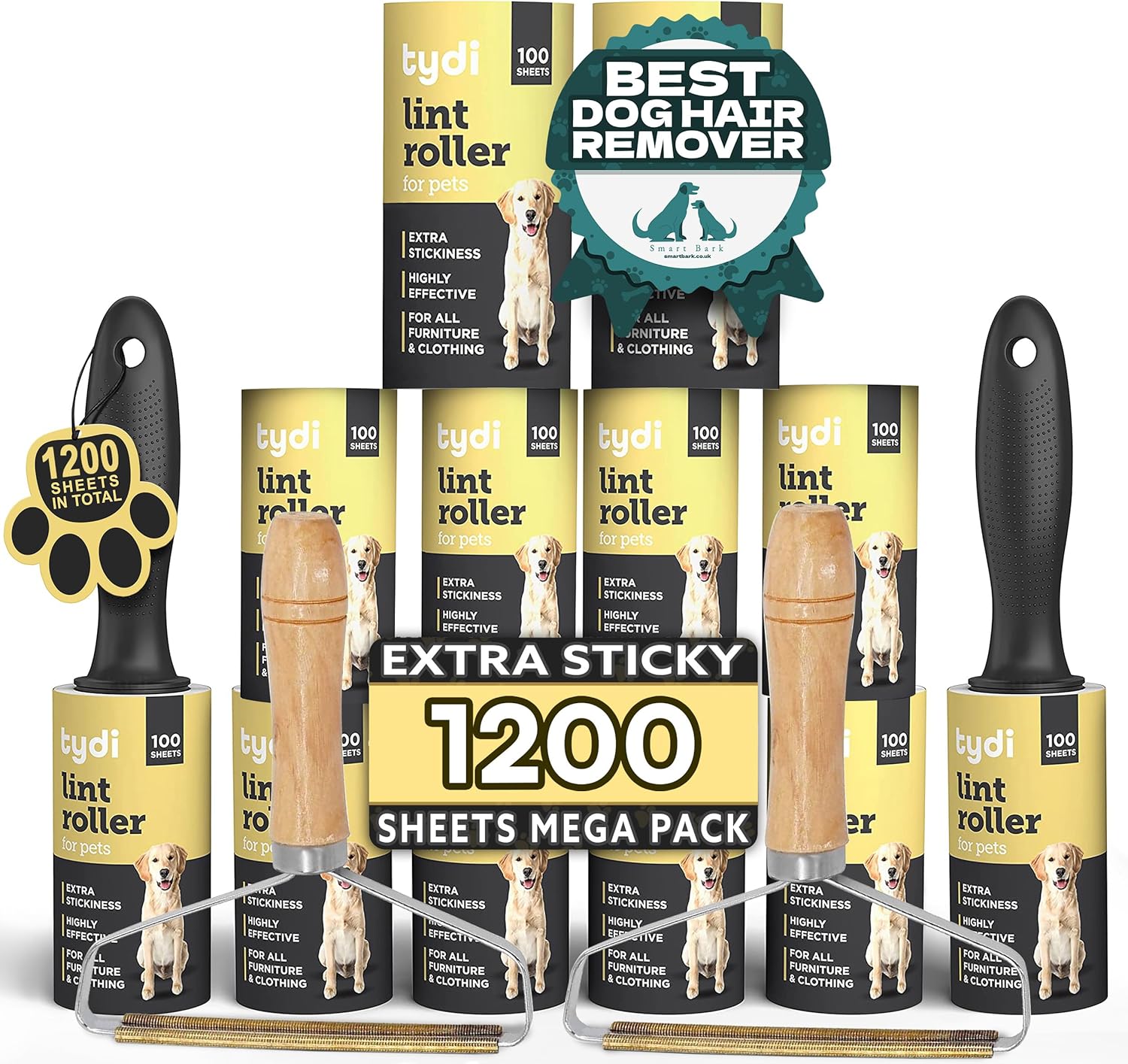 Tydi Pet Lint Roller Value Pack | PetNestUK