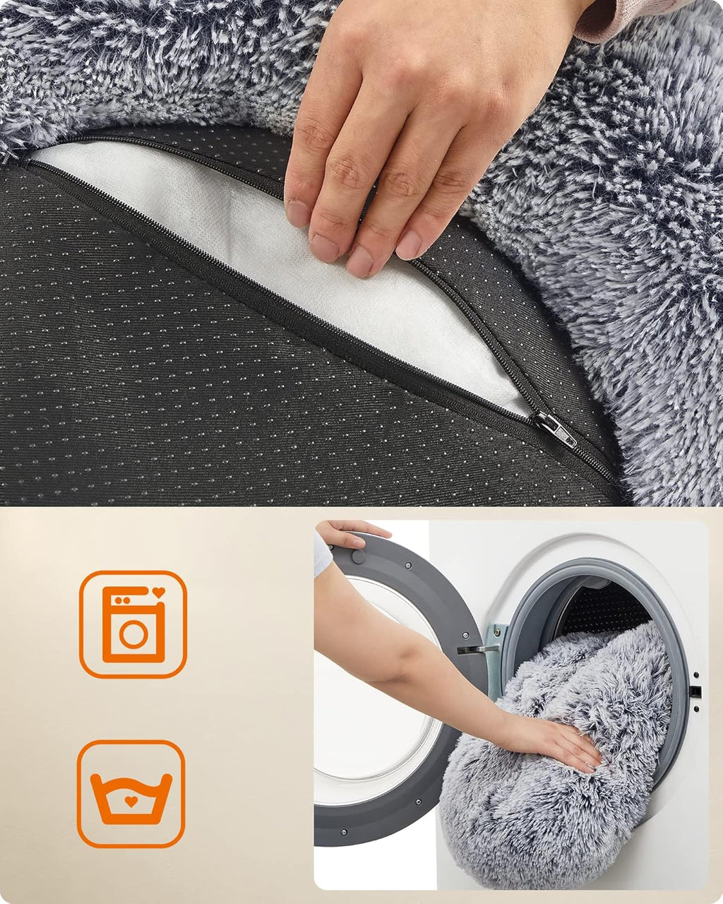 Feandrea Plush Donut Pet Bed