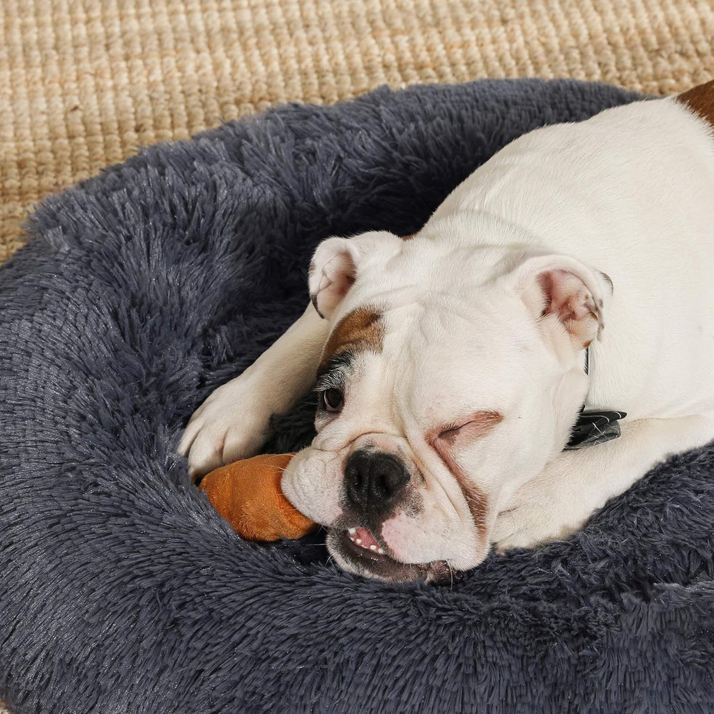 Feandrea Plush Donut Pet Bed