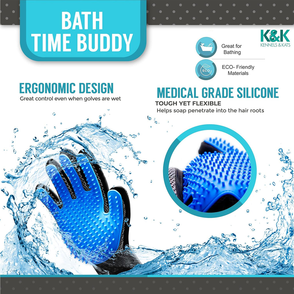 KENNELS & KATS Pet Grooming Glove | PetNestUK