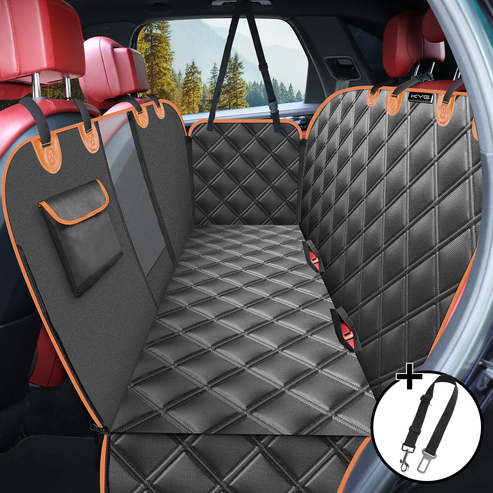KYG Dog Car Seat Cover Dog Hammock For Car Back | PetNestUK