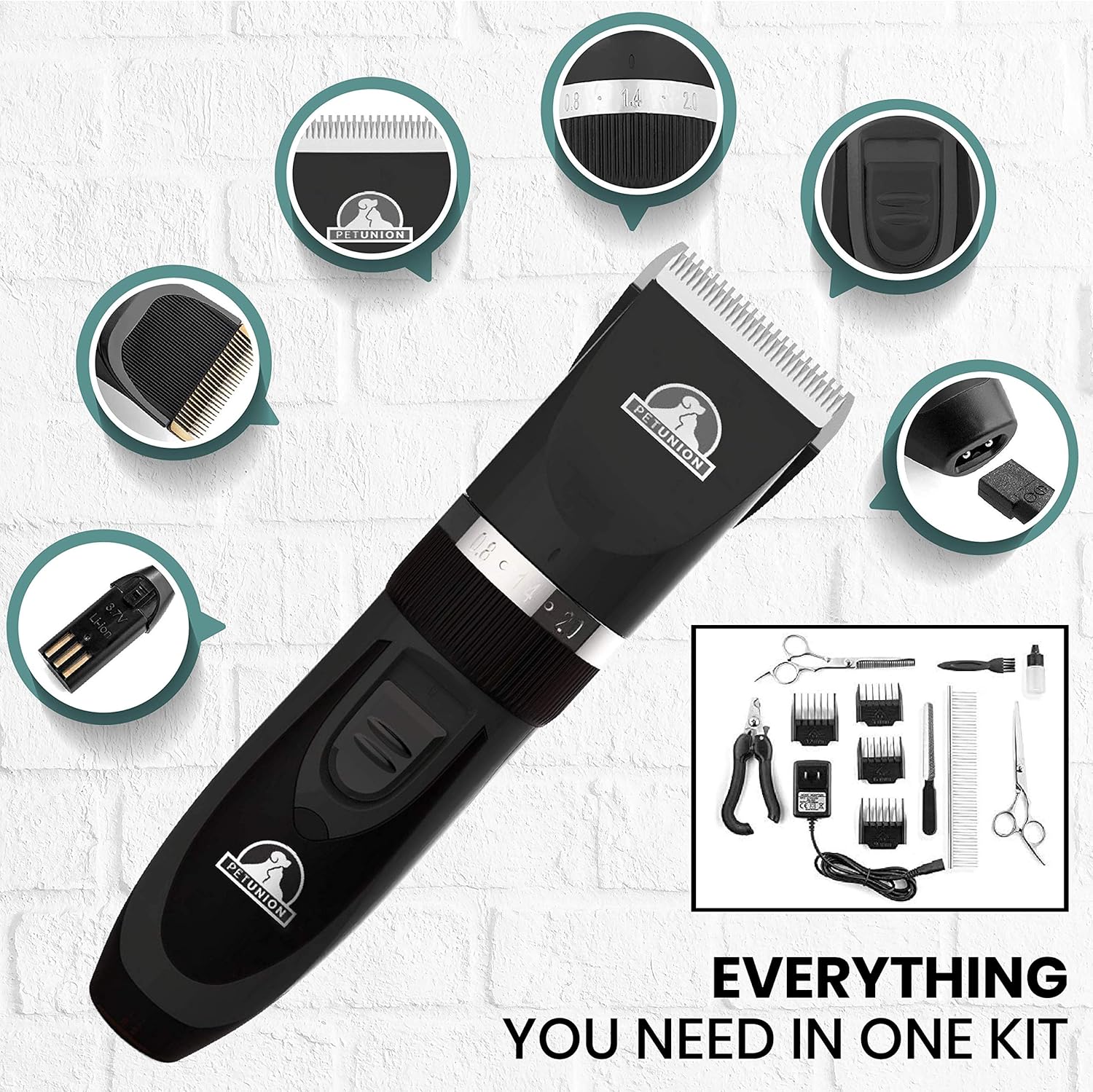 Pet UnionProfessional Dog Grooming Kit | PetNestUK