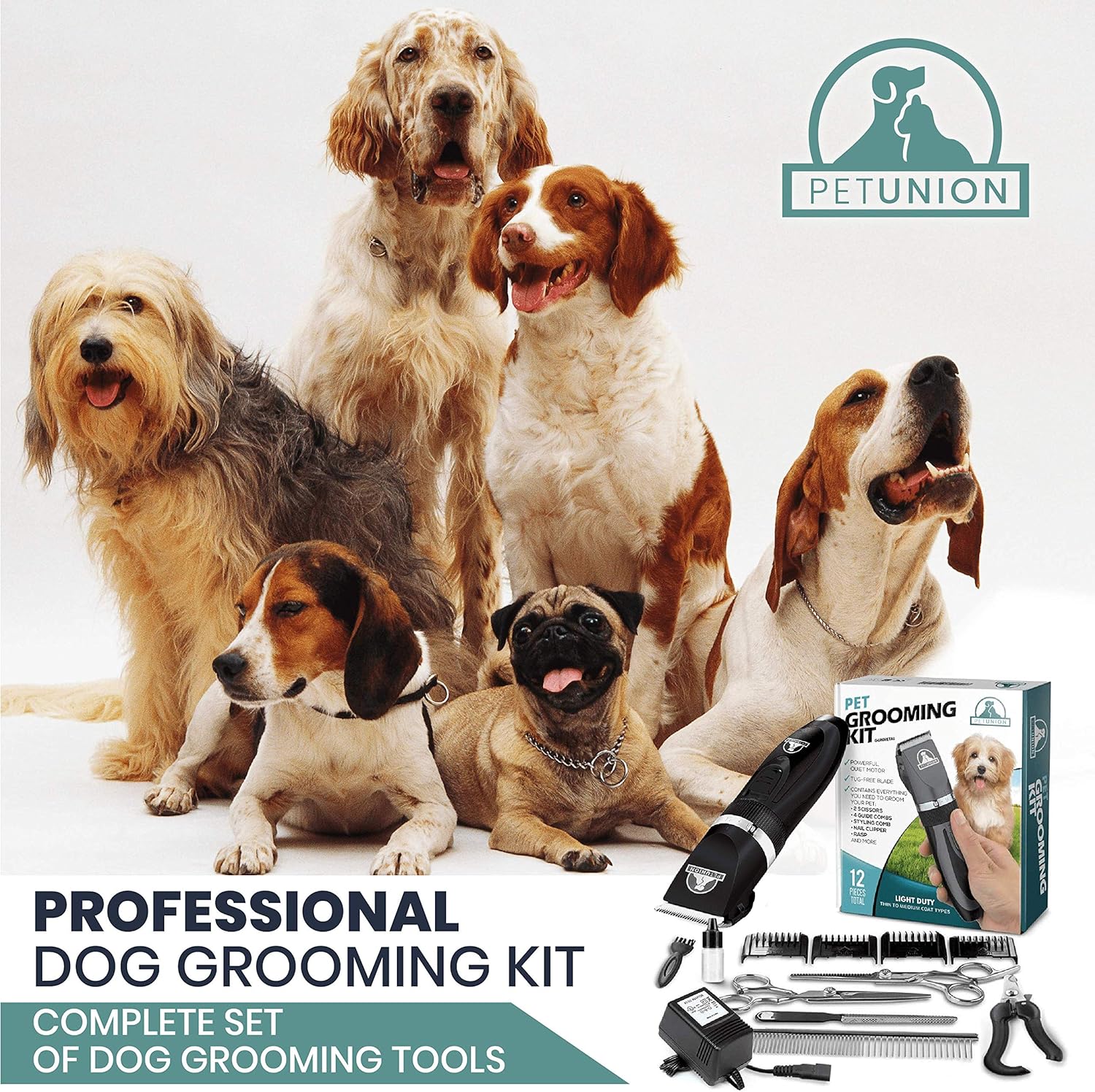 Pet UnionProfessional Dog Grooming Kit | PetNestUK
