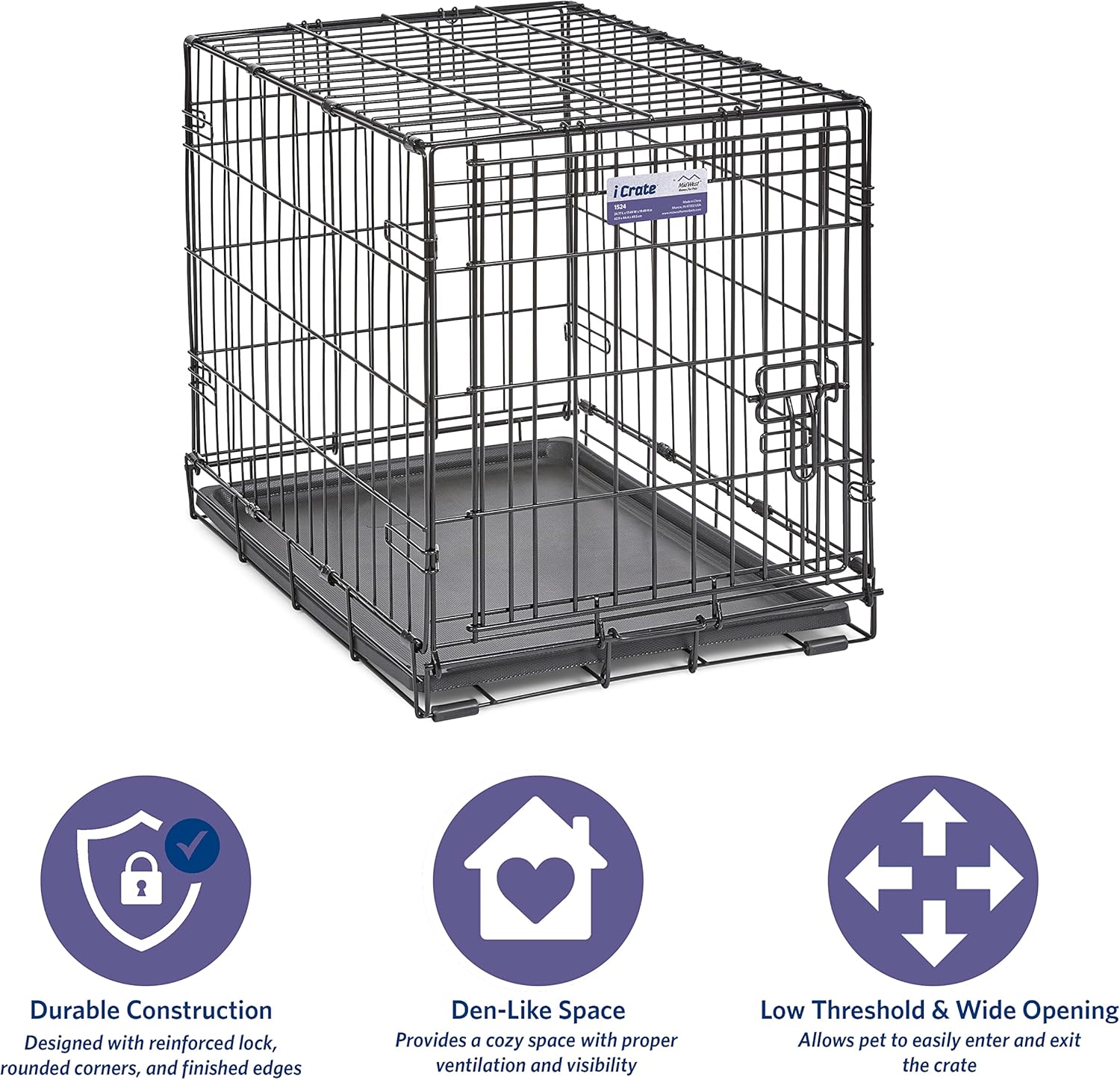 MidWest Homes Pets Newly Enhanced Door iCrate | PetNestUK