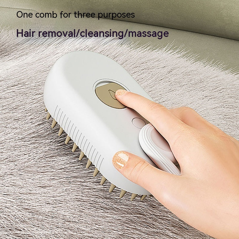 Cat Steam Brush Steamy Dog Brush 3 In 1 Electric | PetNestUK