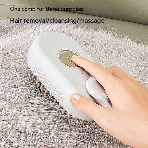 Cat Steam Brush Steamy Dog Brush 3 In 1 Electric | PetNestUK
