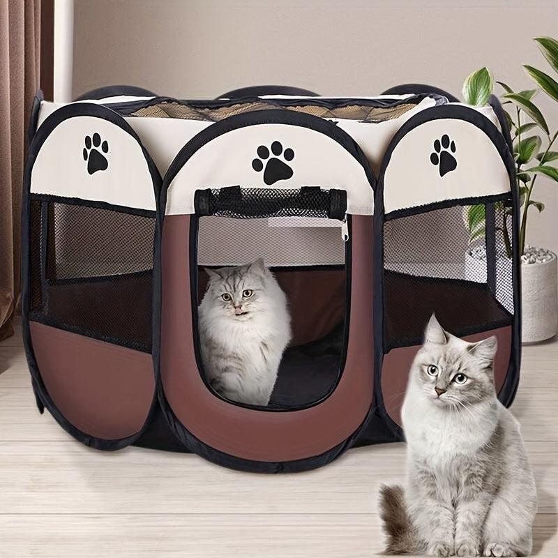1pc Foldable Octagon Pet Playpen Tent, Oxford | PetNestUK