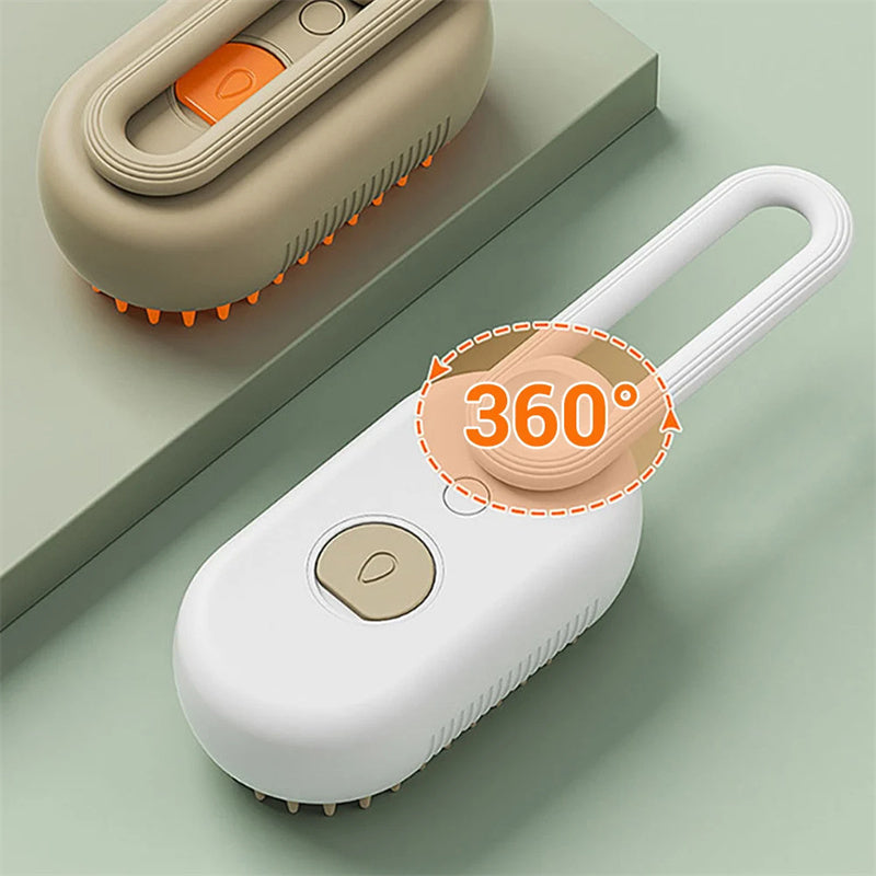 Cat Steam Brush Steamy Dog Brush 3 In 1 Electric | PetNestUK